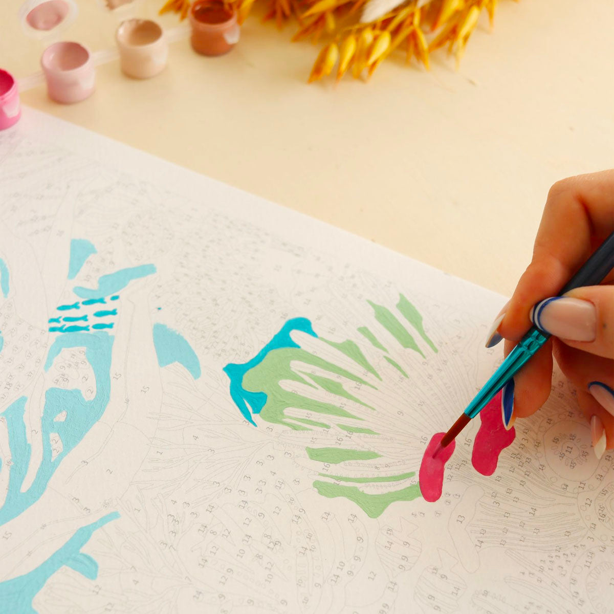 Kit peinture au numéro - Coral reef