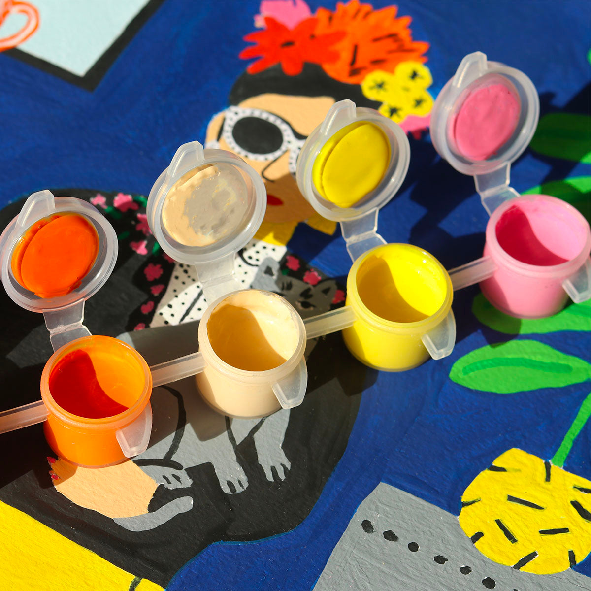 Kit peinture au numéro - La fille aux chats