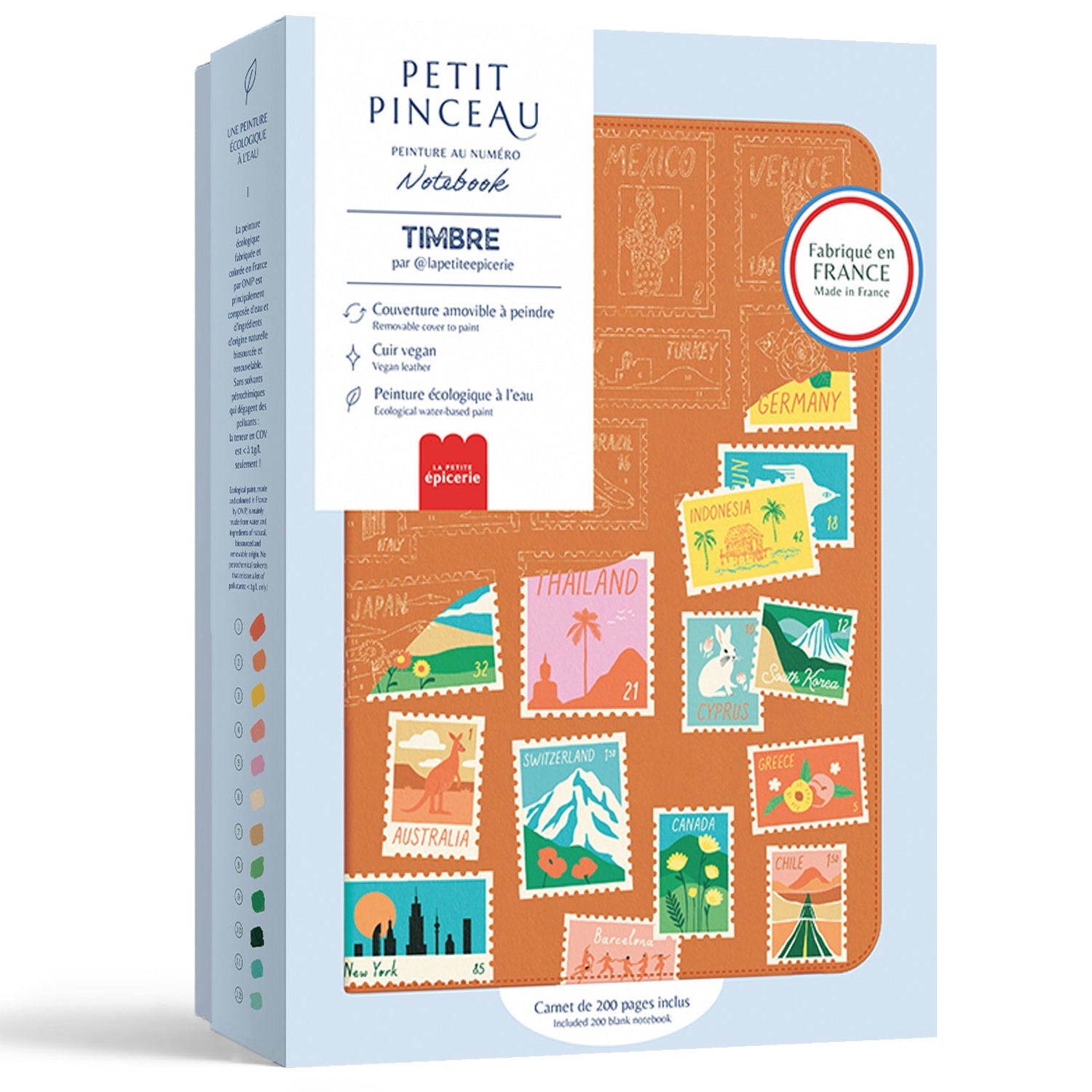 Carnet à peindre - Timbre