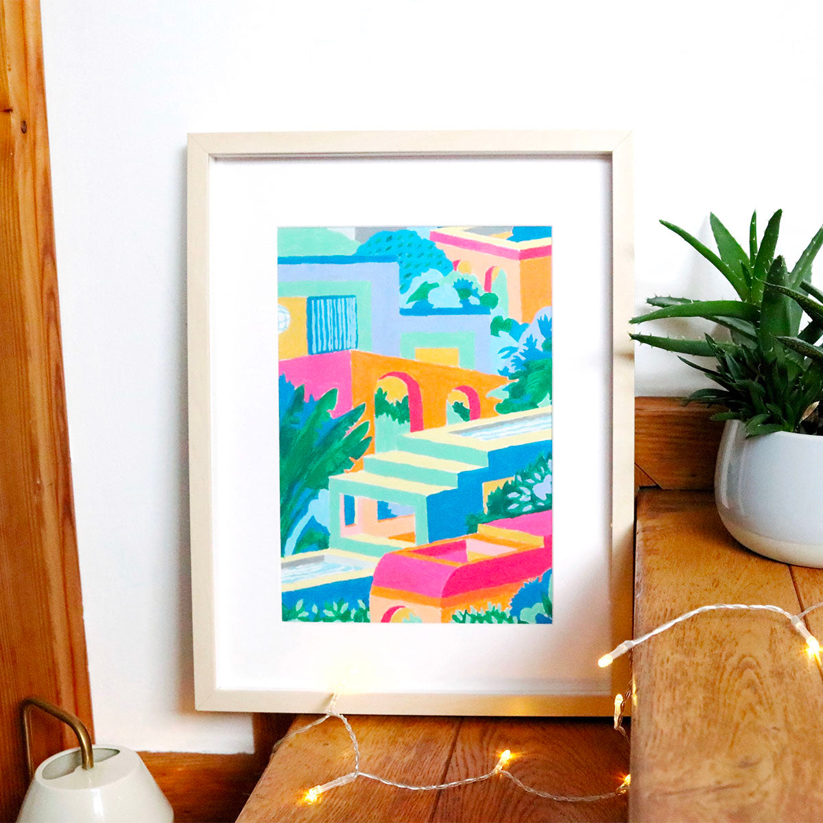 Kit peinture au numéro - Maisons colorées