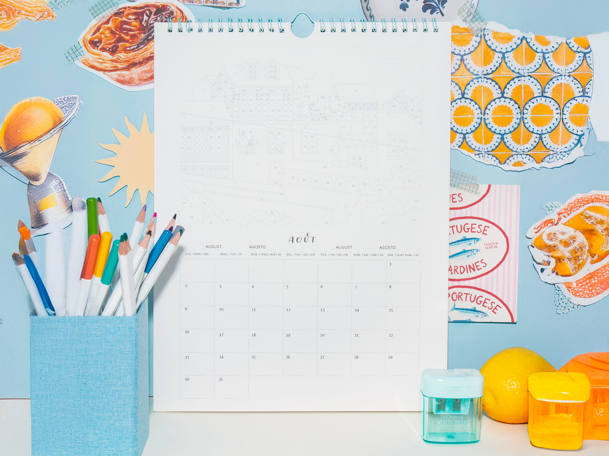 Kit de coloriage au numéro - Calendrier 2027 - City Trips
