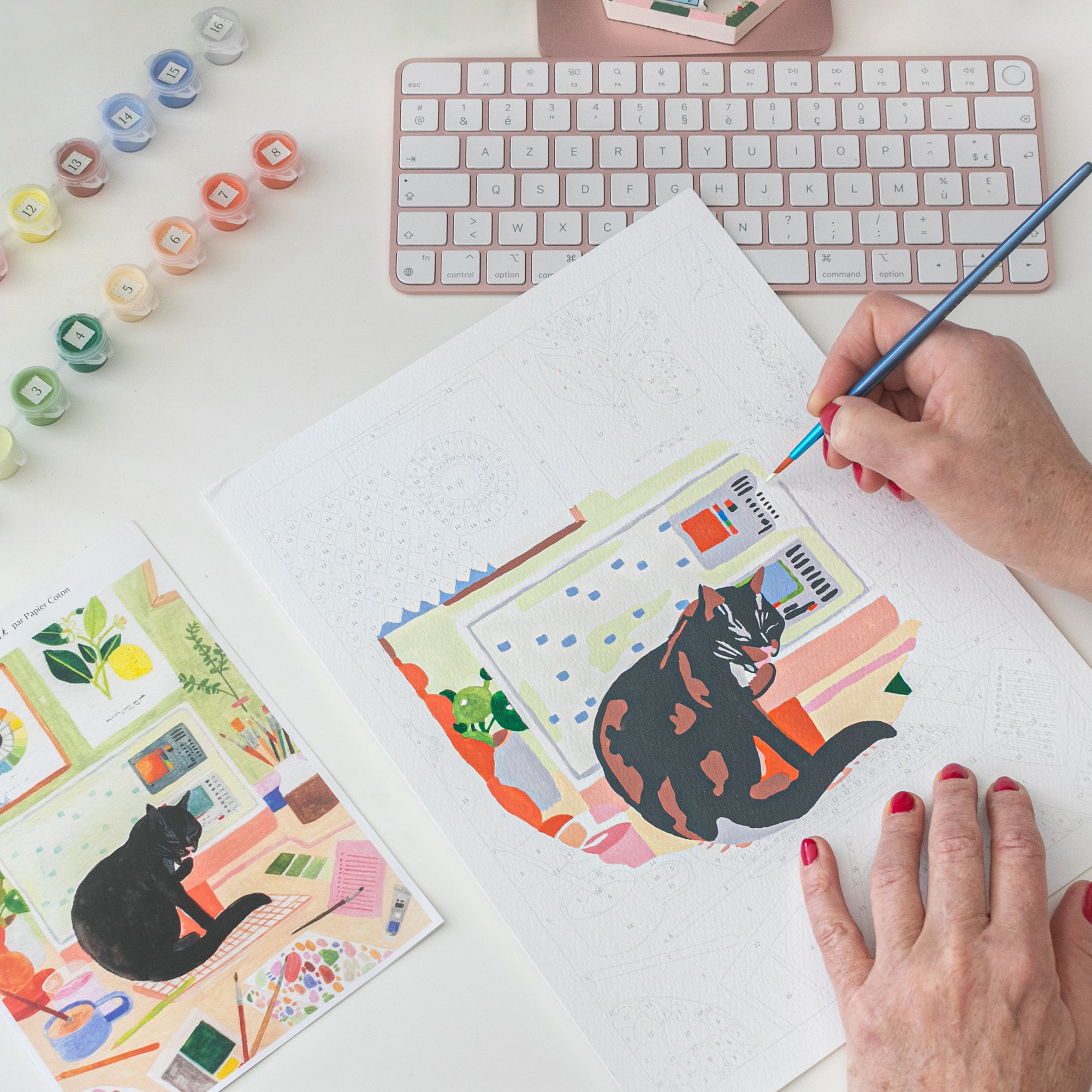 Kit de peinture au numéro - La pause du chat