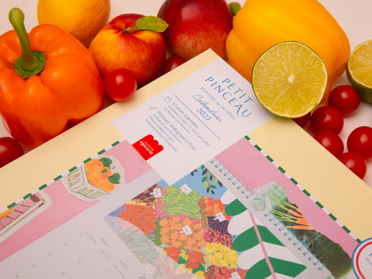 Kit de peinture au numéro - Calendrier 2027 - Fruits & Légumes