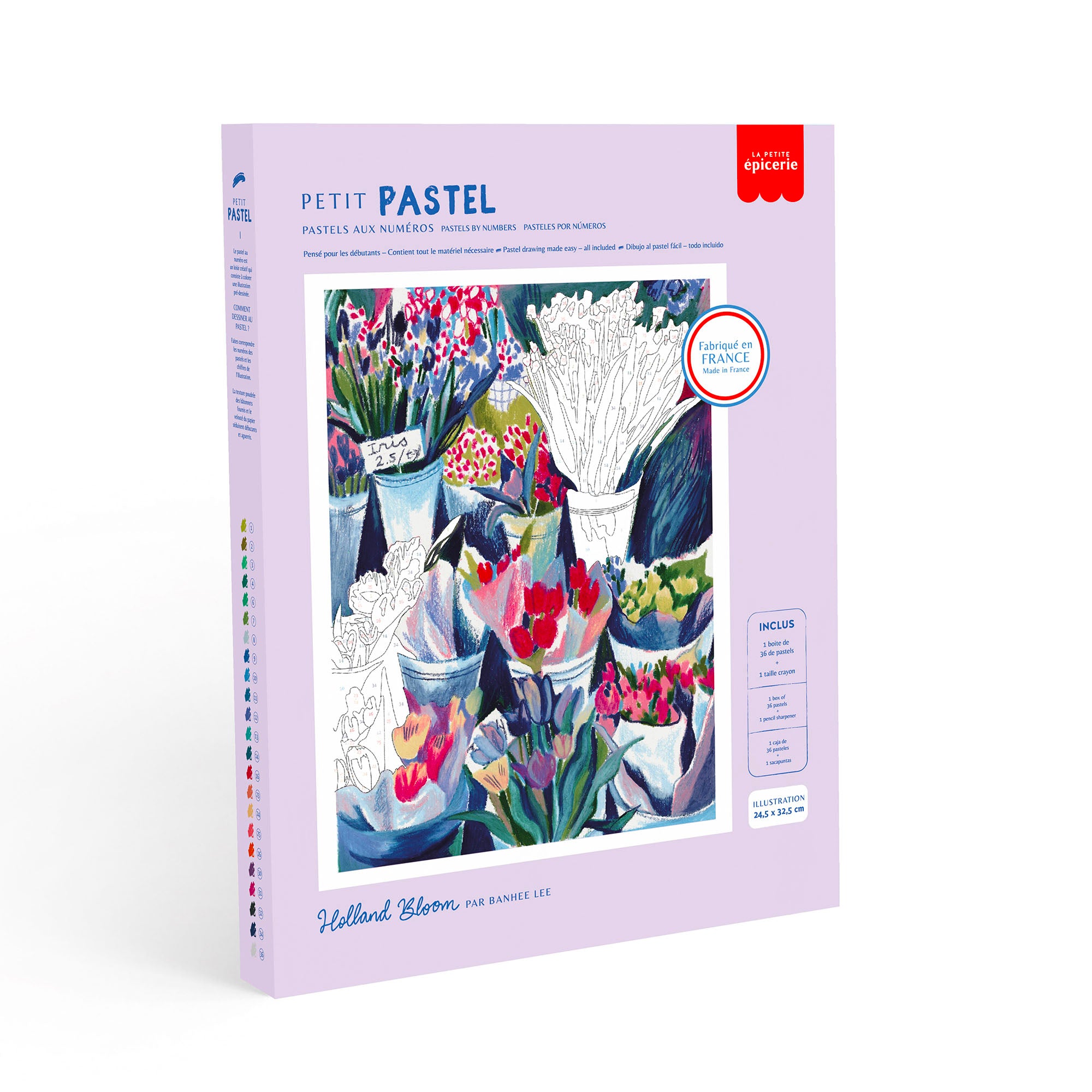 Kit de Pastels aux numéros - Holland Bloom