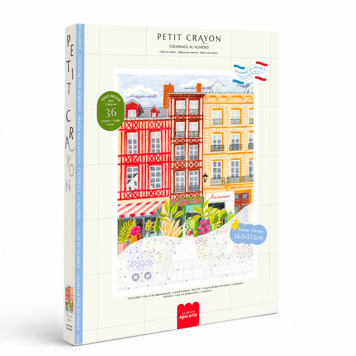 Kit de coloriage au numéro - Petit Crayon - Place aux fleurs