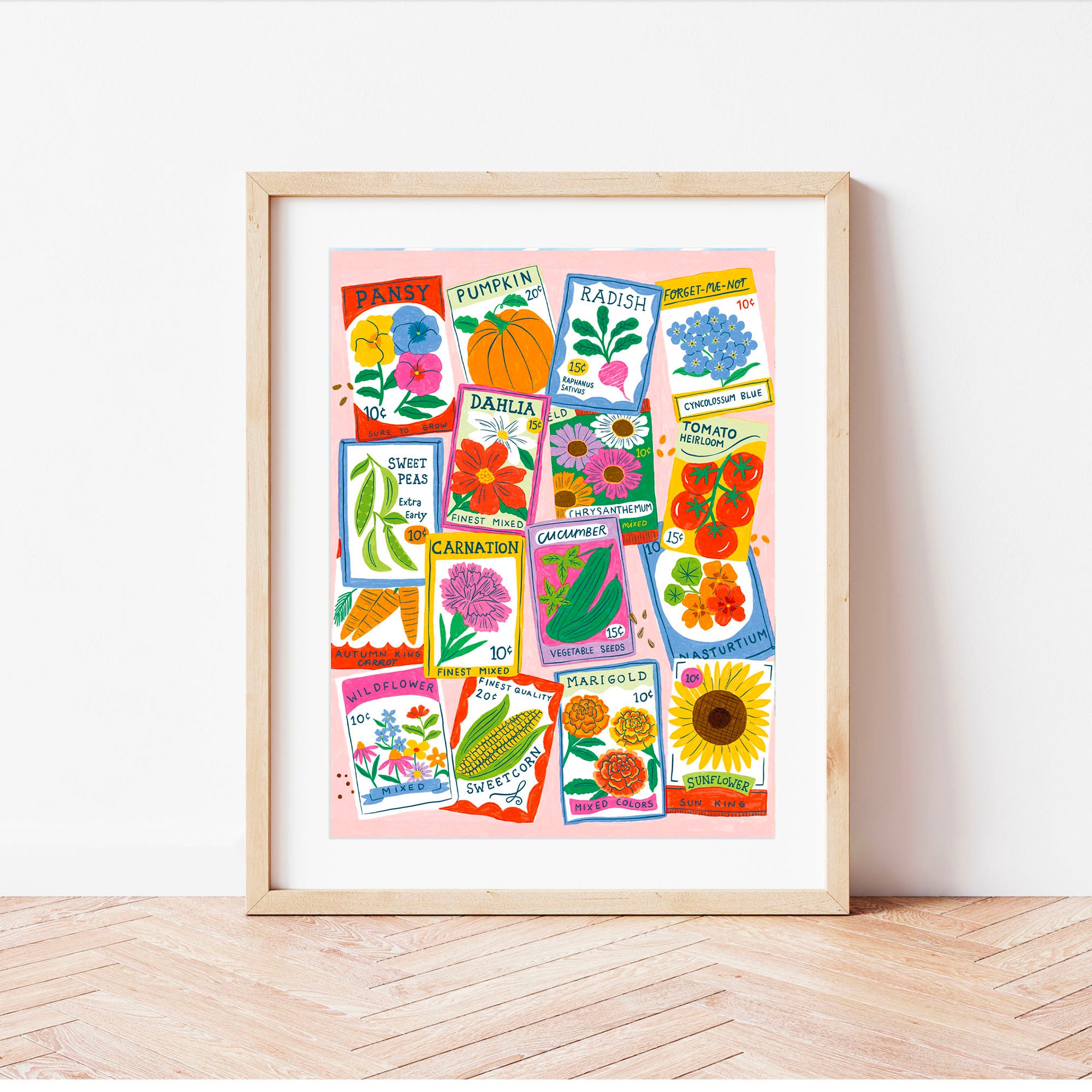 Kit de peinture au numéro - Seed Packets