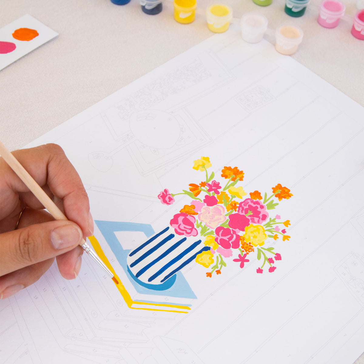 Kit de Peinture au numéro - Des fleurs et des récits