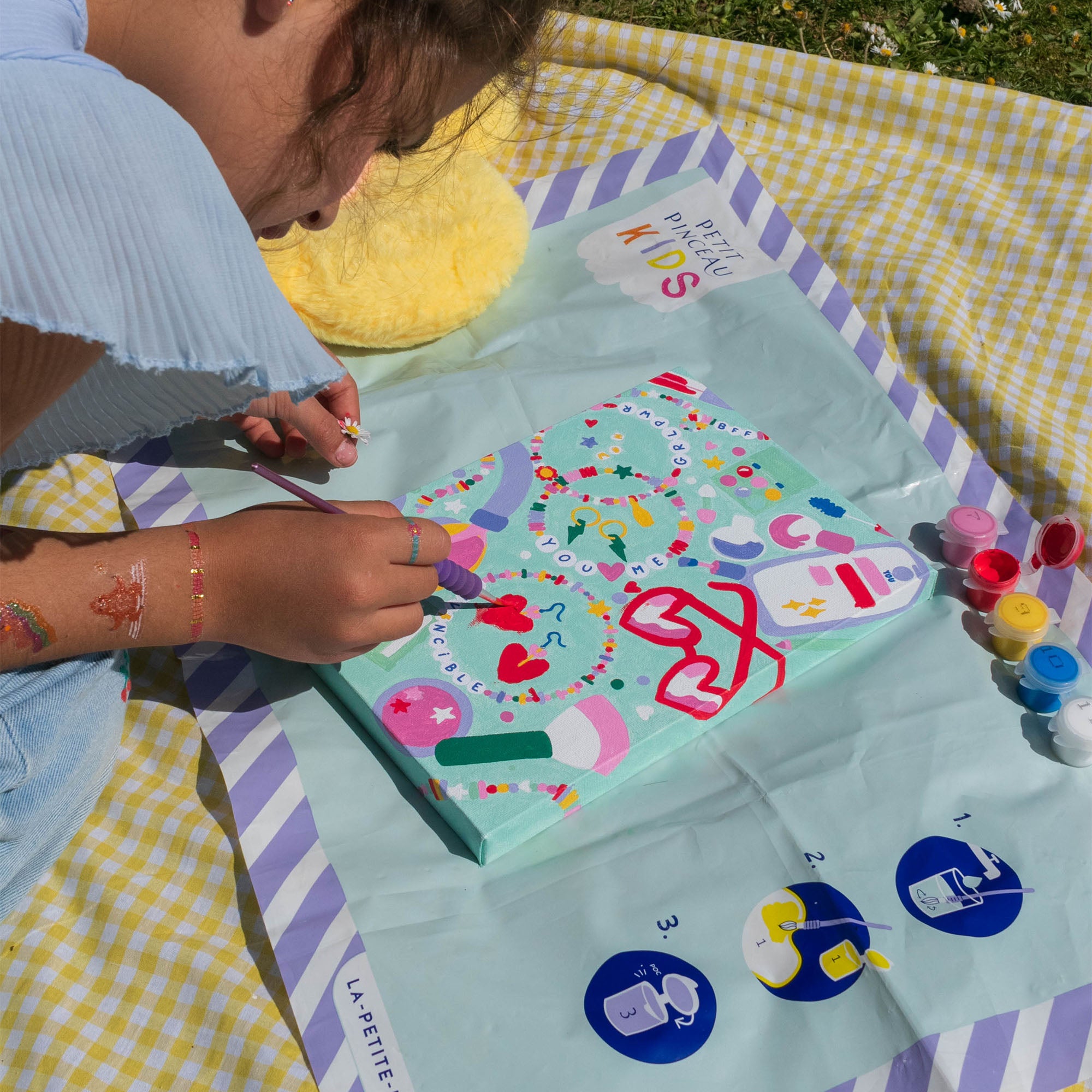 Paint by Number Kit for Kids - Unicorn and Piou
