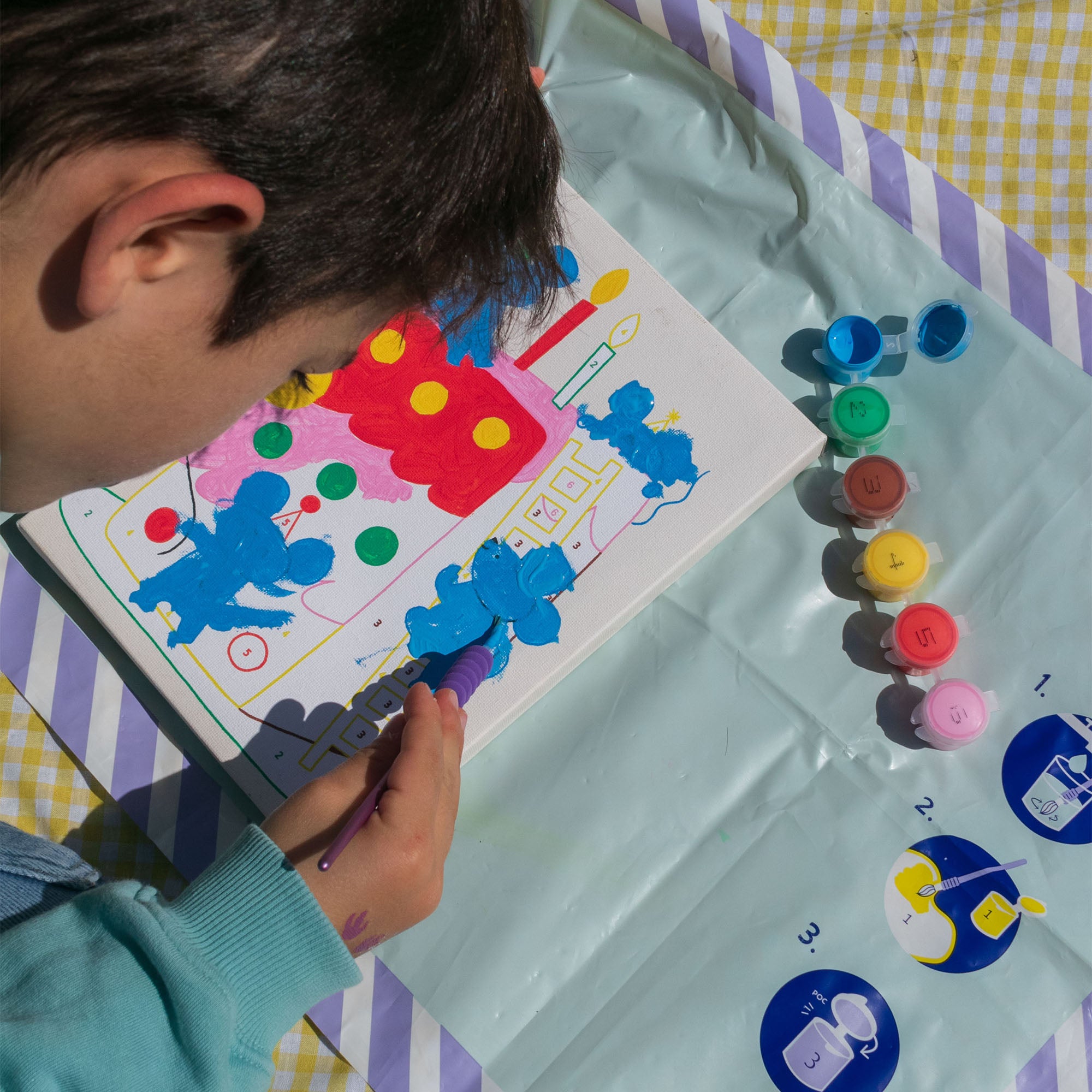 Paint by Number Kit for Kids - Unicorn and Piou