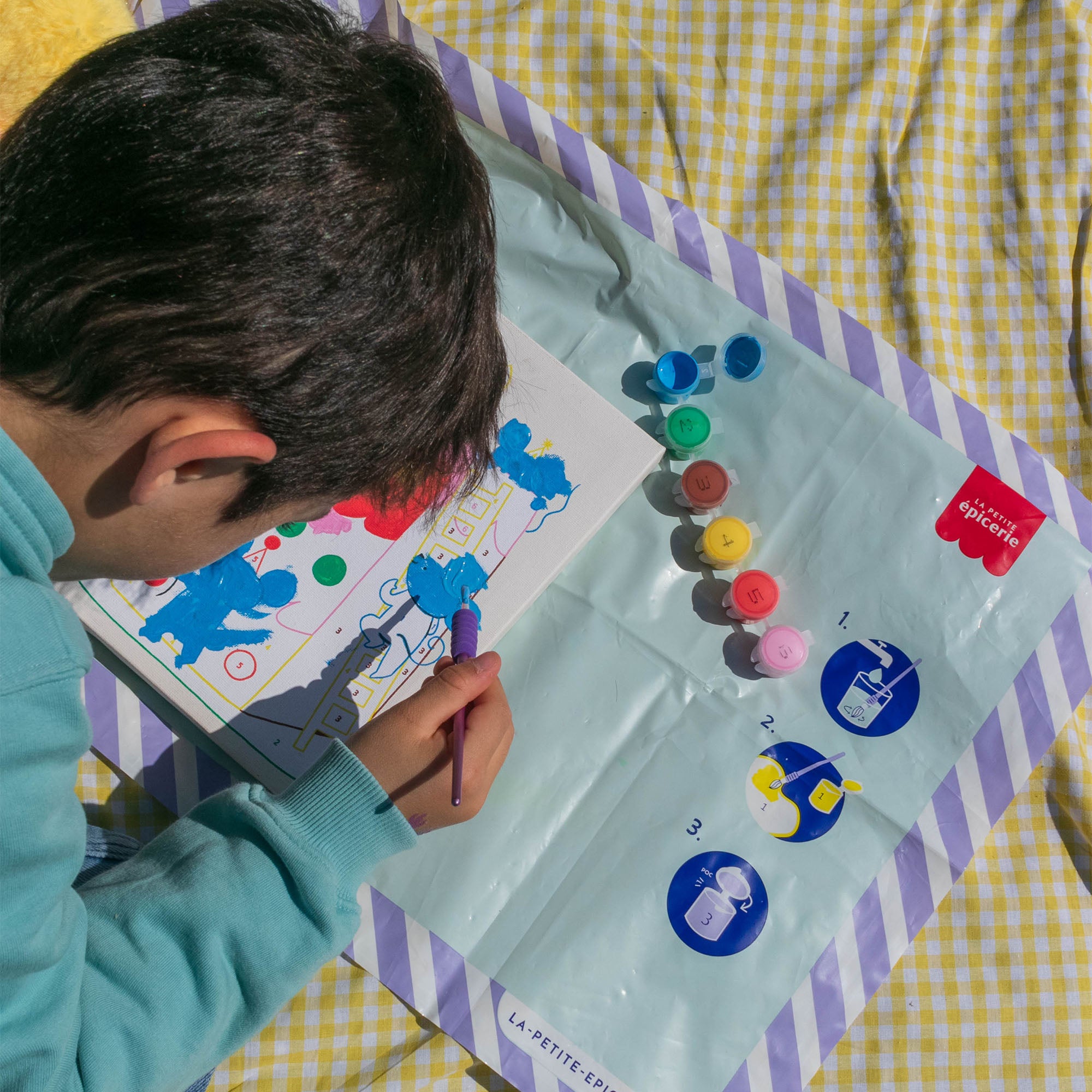 Paint by Number Kit for Kids - Unicorn and Piou