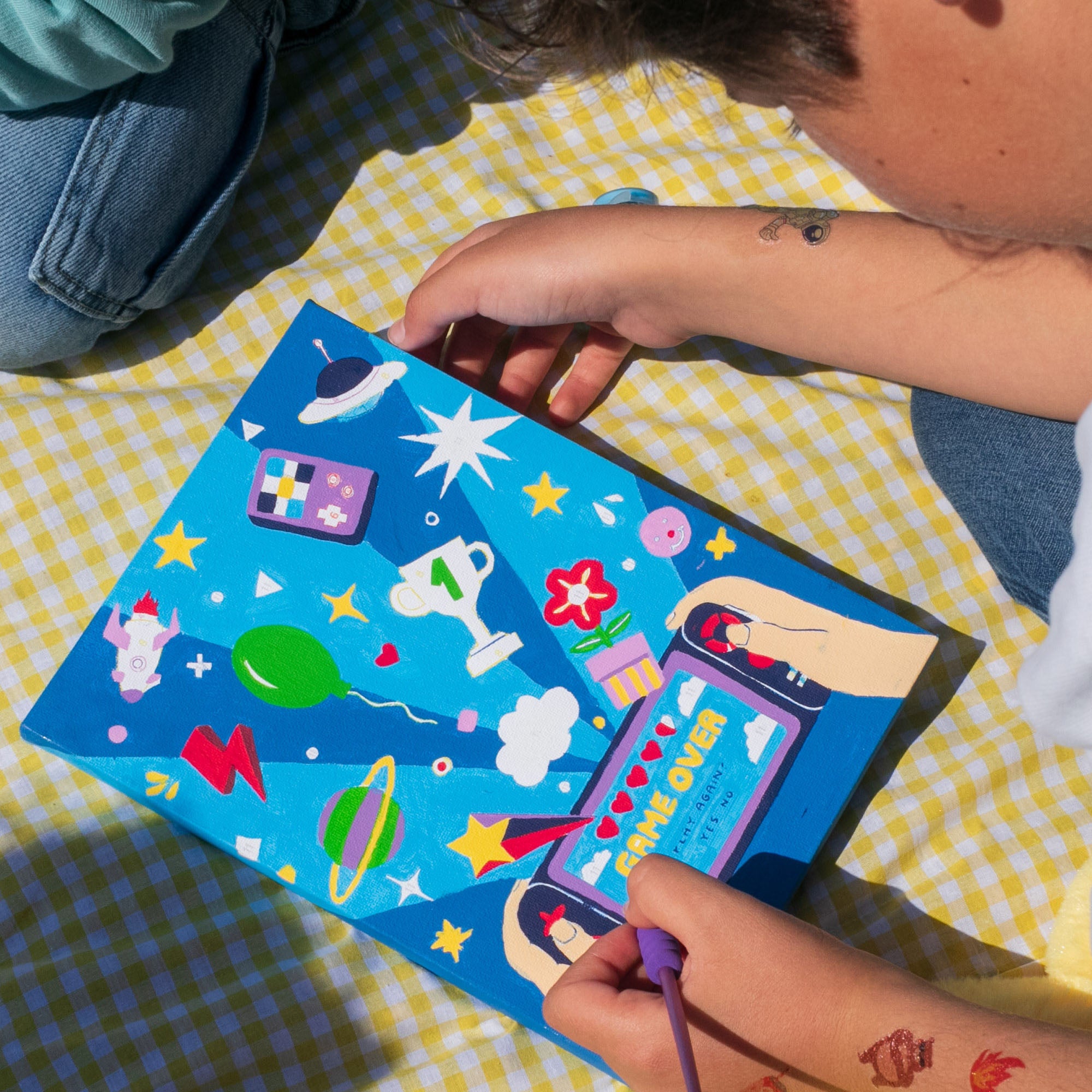 Paint by Number Kit for Kids - Unicorn and Piou