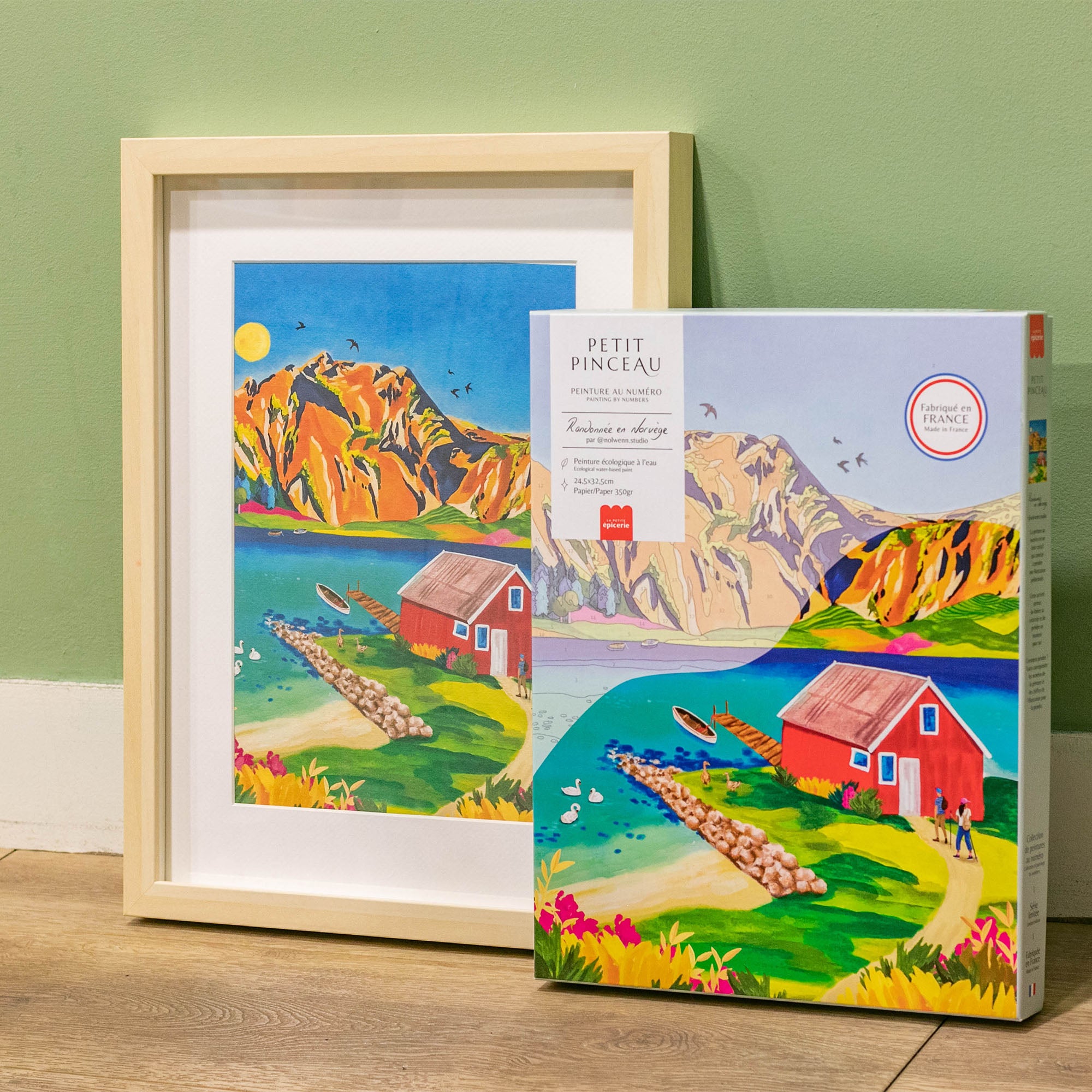 Kit de peinture au numéro - Randonnée en Norvège