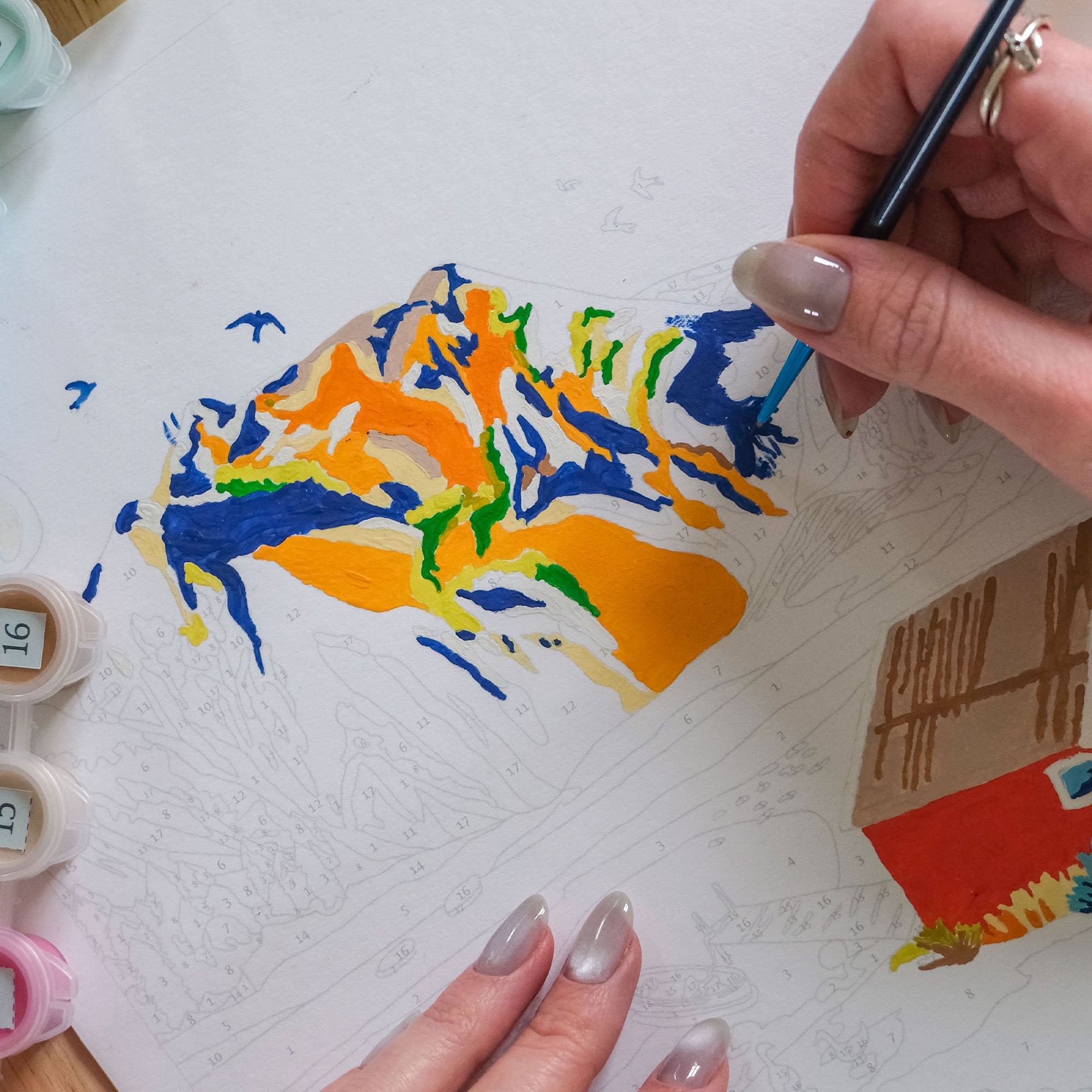 Kit de peinture au numéro - Randonnée en Norvège