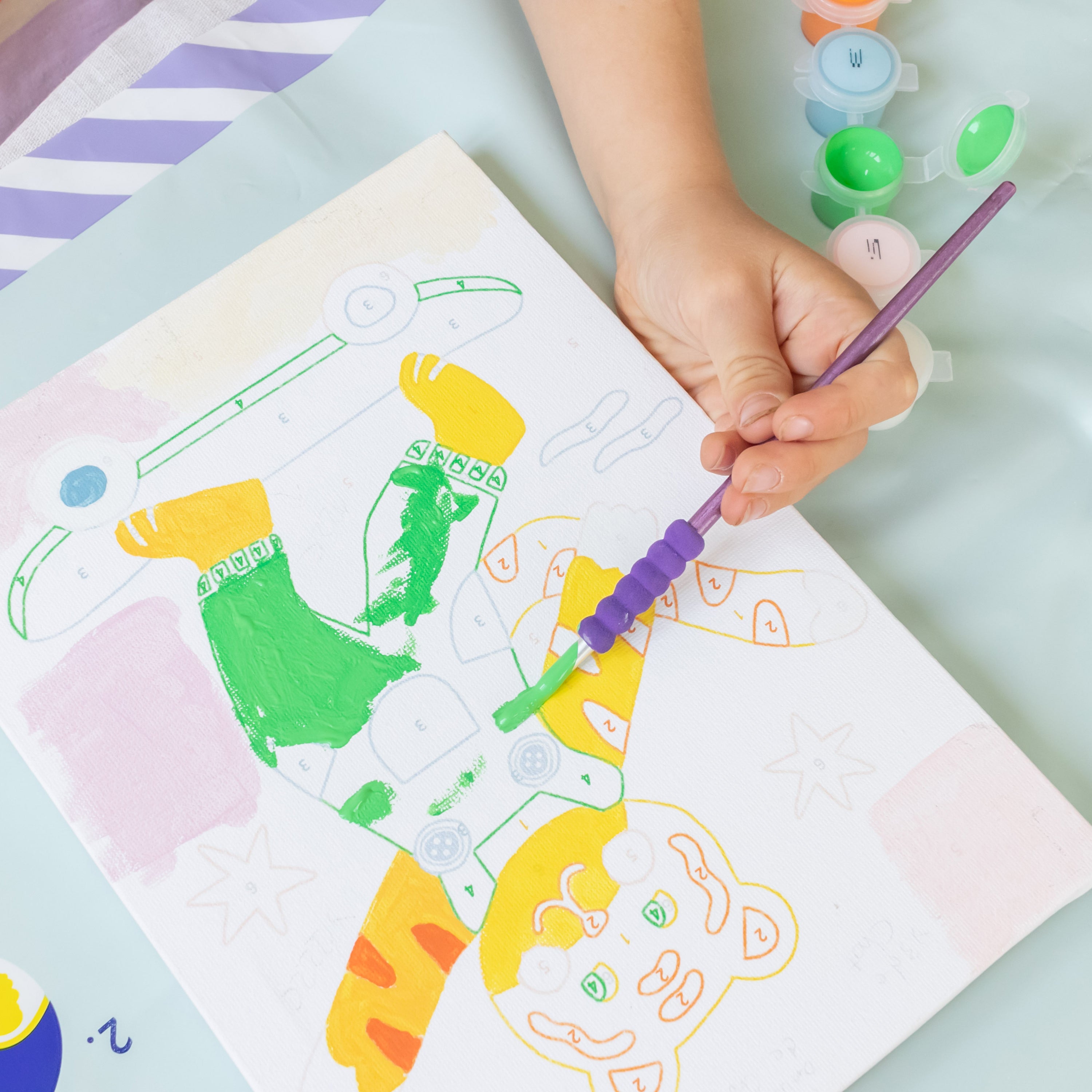 Paint by number kit for kids - Titi skate