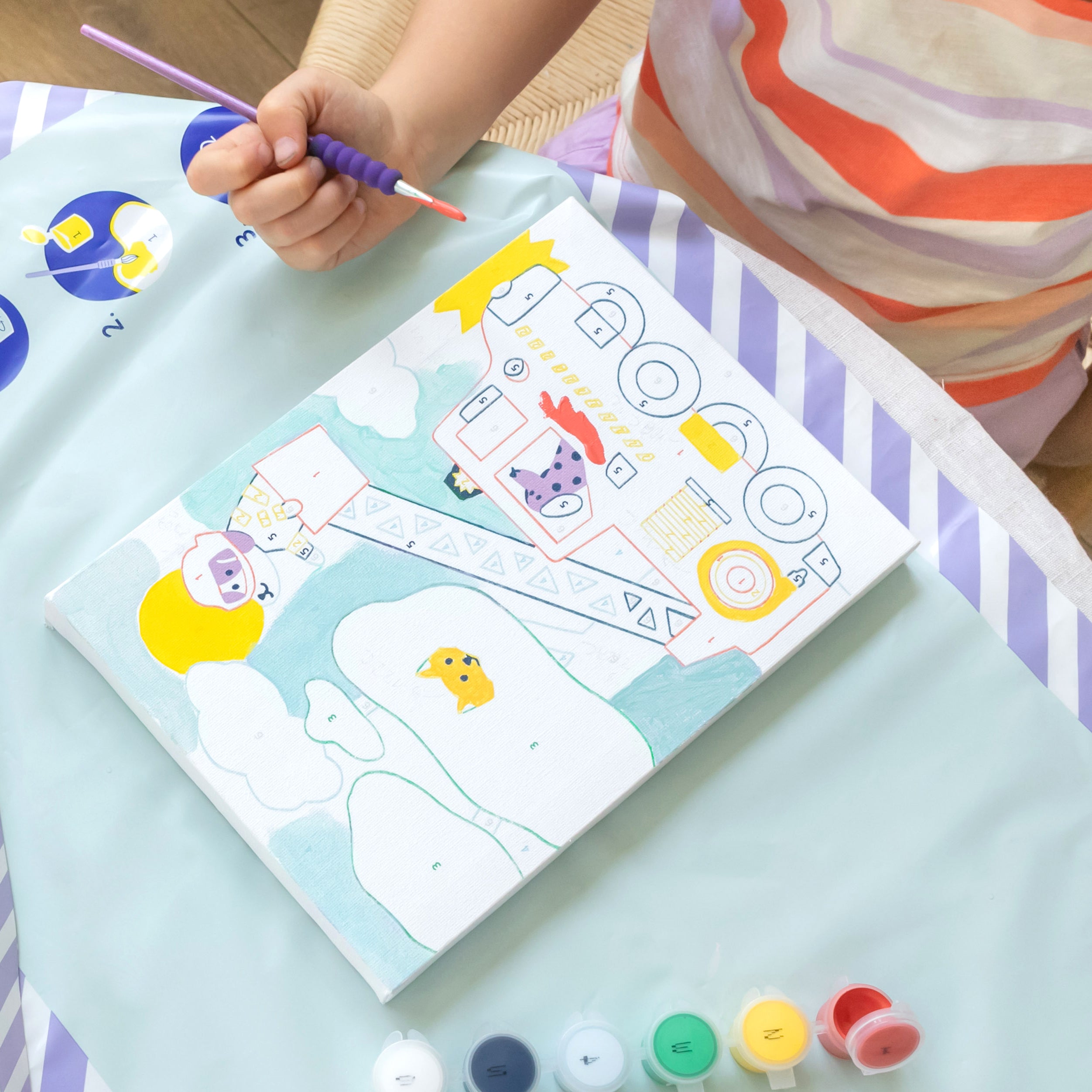 Malen-nach-Zahlen-Set für Kinder – Wouf