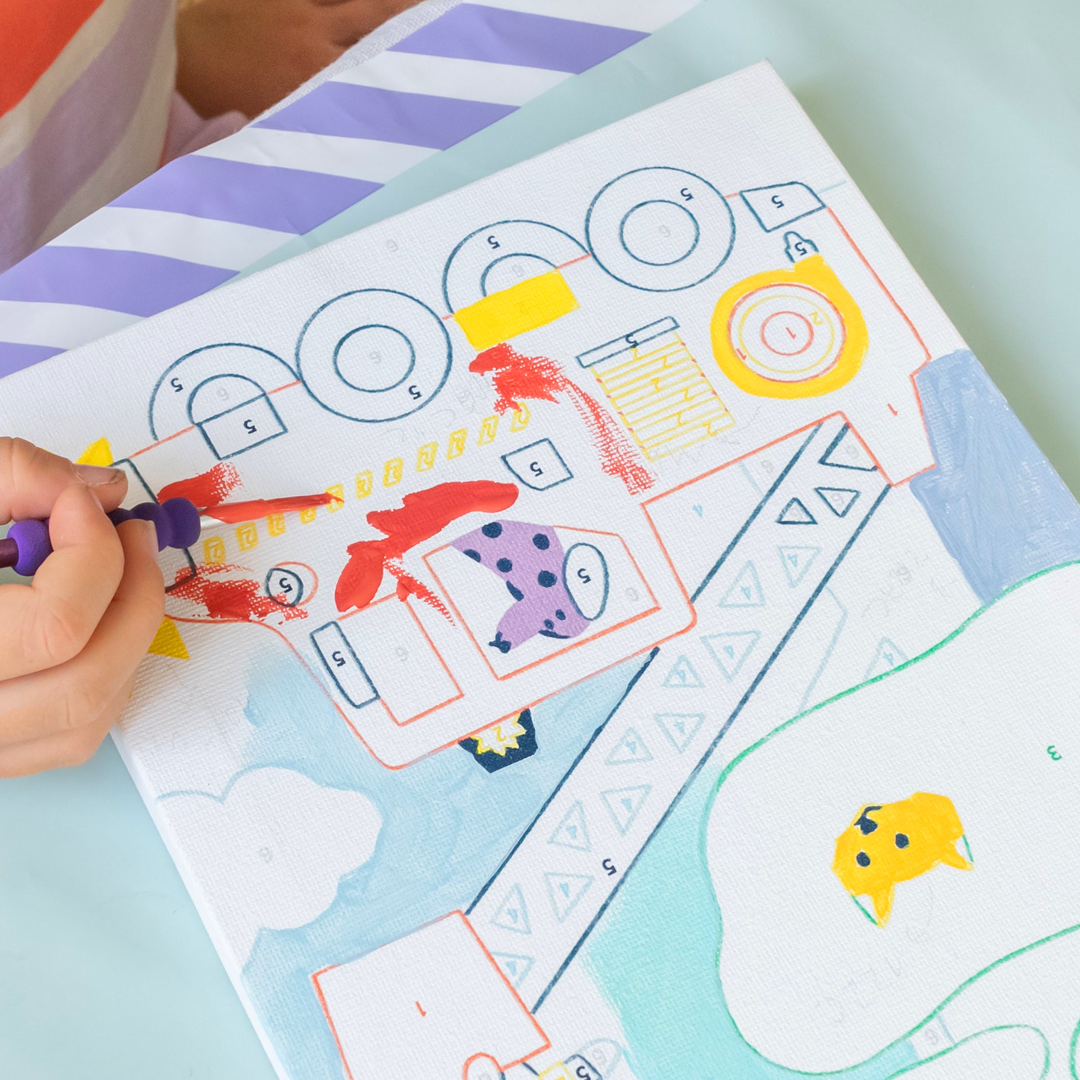 Malen-nach-Zahlen-Set für Kinder – Wouf