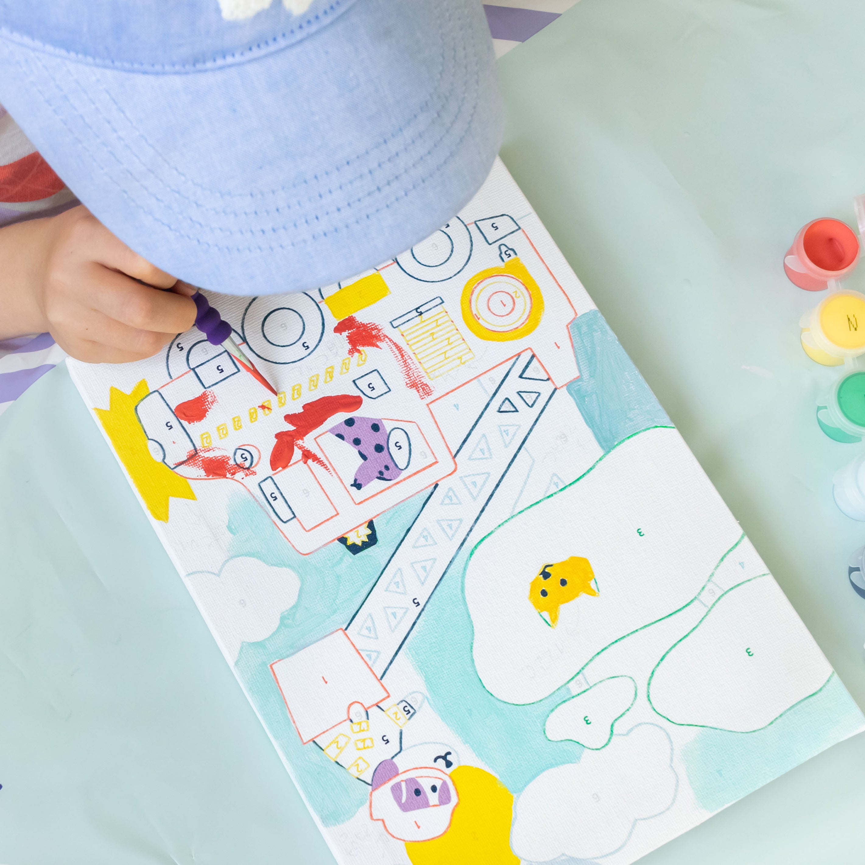 Malen-nach-Zahlen-Set für Kinder – Wouf