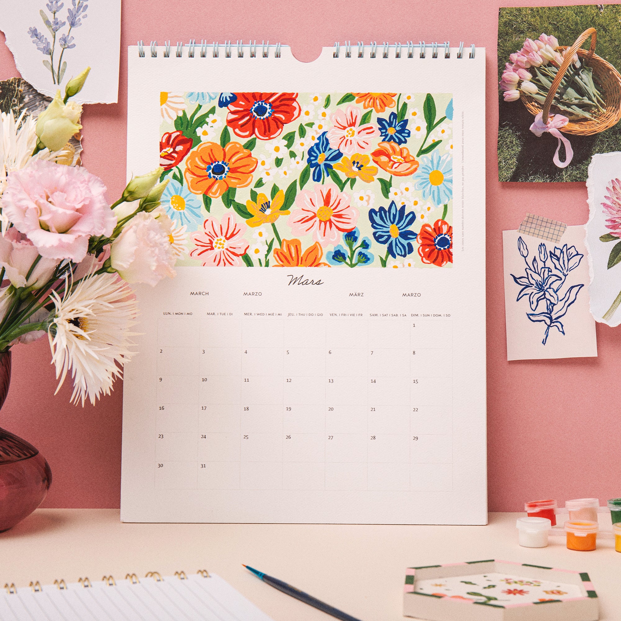 Kit de peinture au numéro - Calendrier 2026
