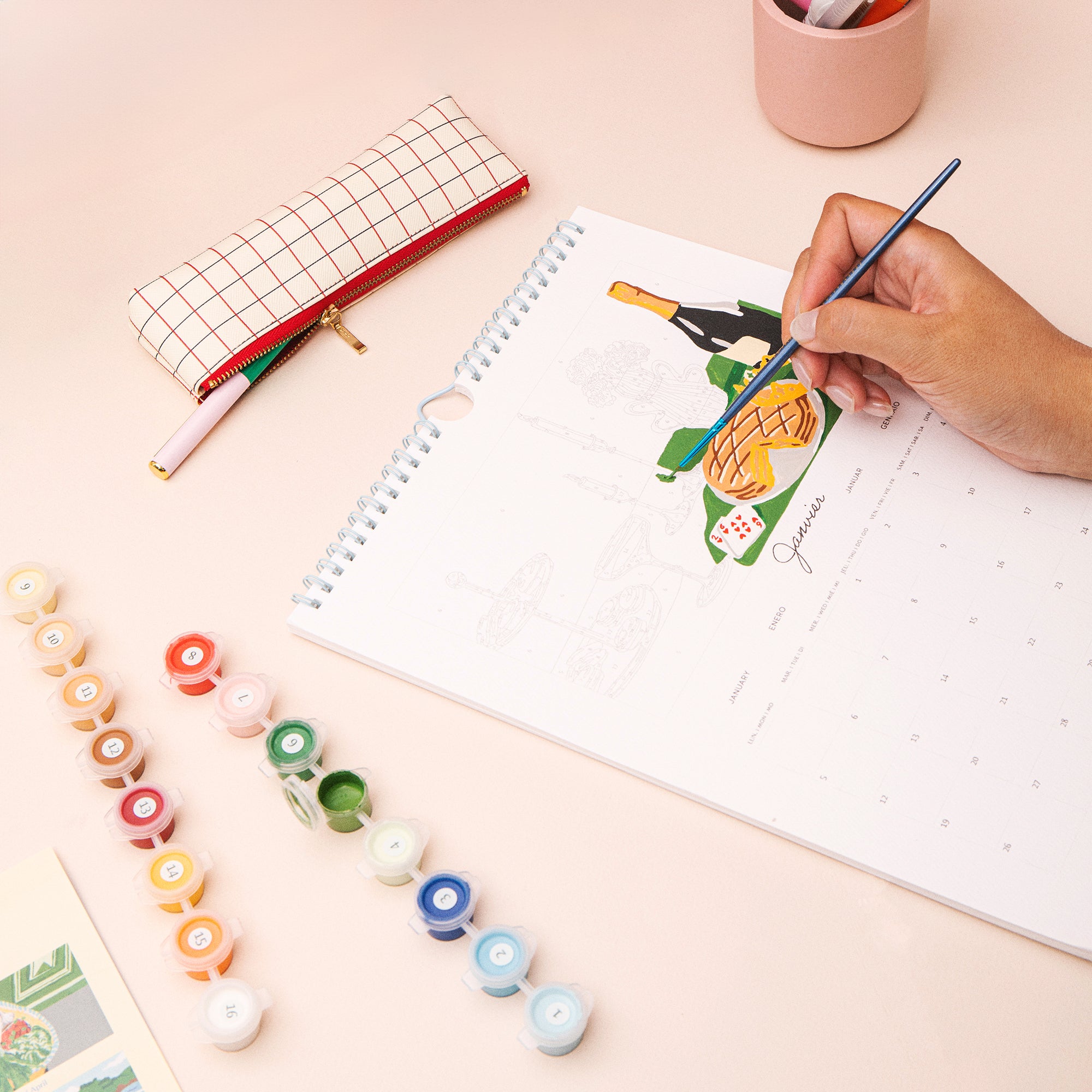 Kit de peinture au numéro - Calendrier 2026