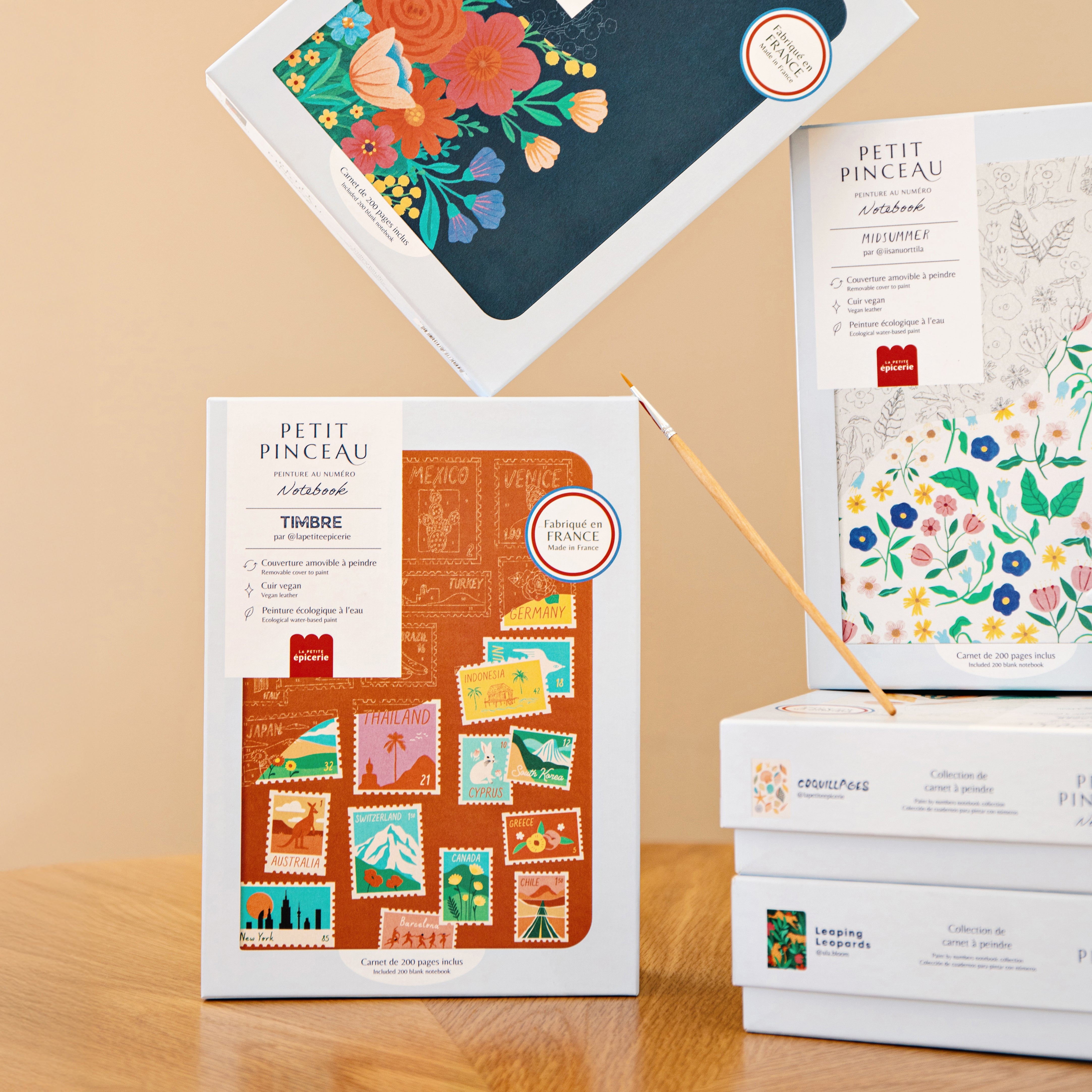 Carnet à peindre - Timbre