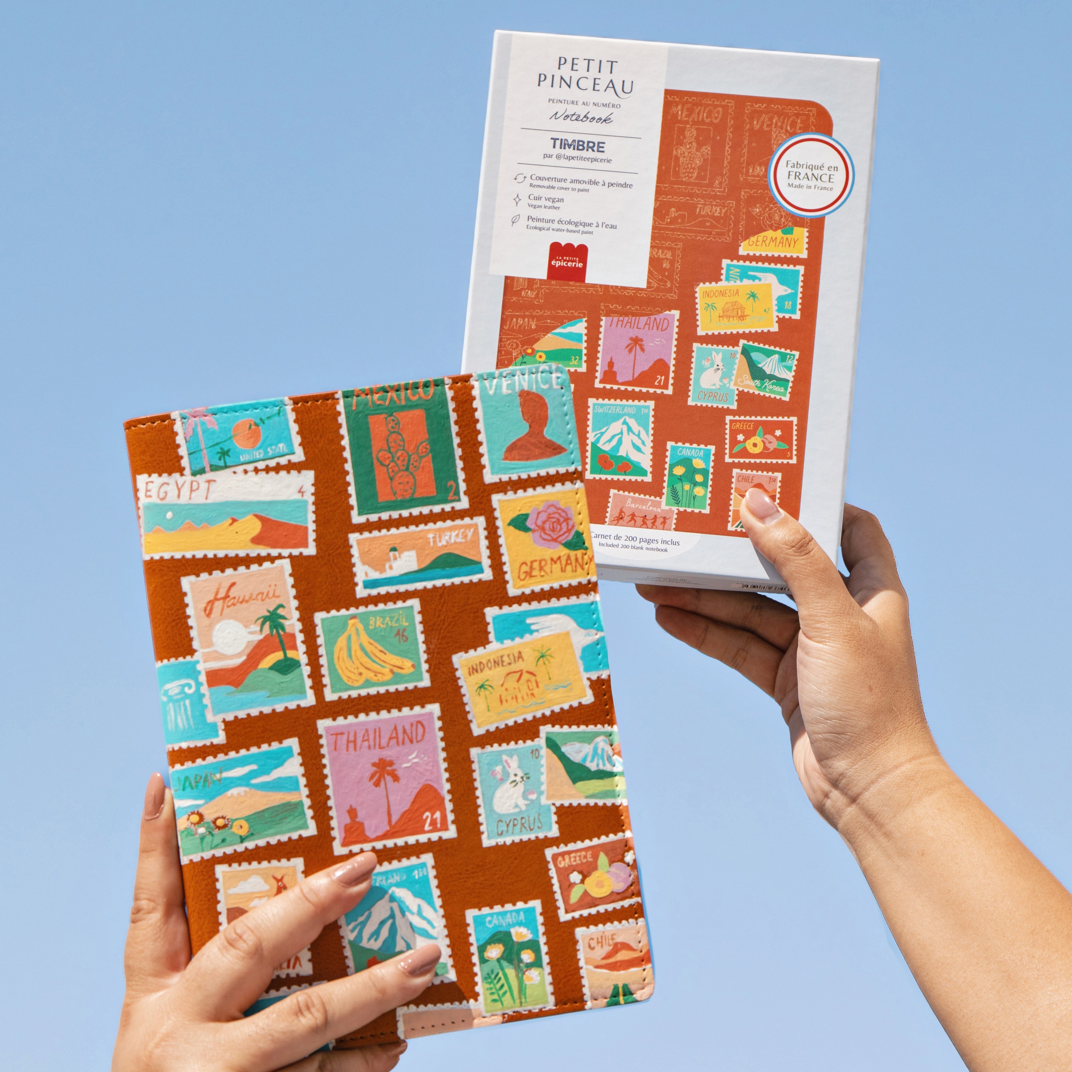 Carnet à peindre - Timbre