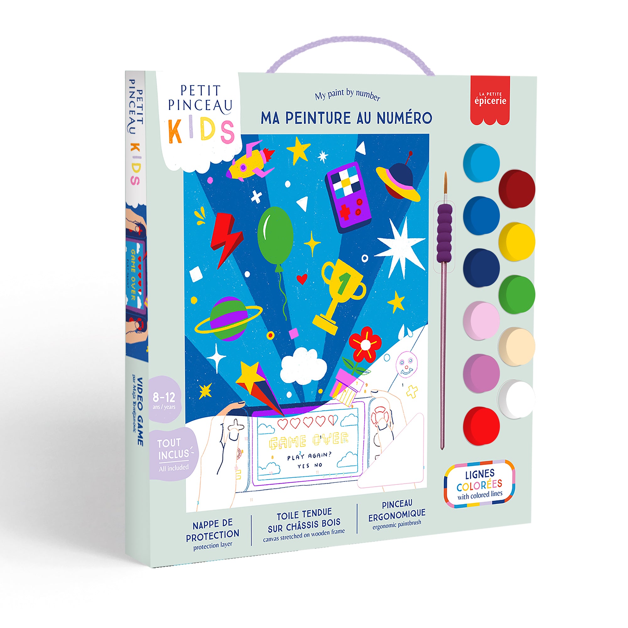 Paint by Number Kit for Kids - Unicorn and Piou