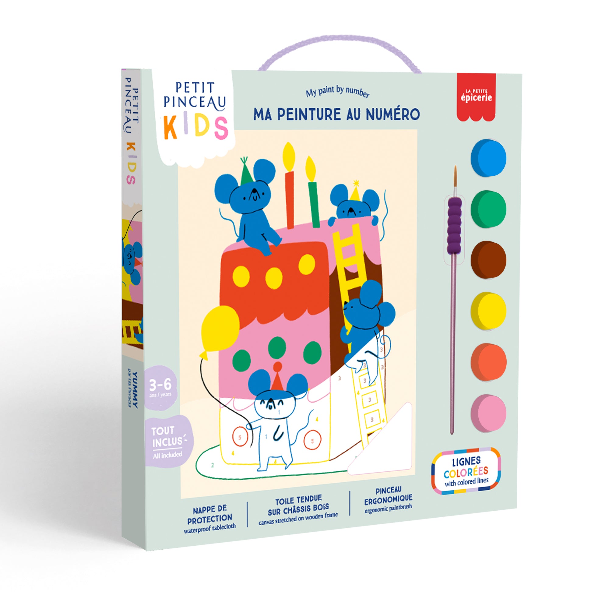 Paint by Number Kit for Kids - Unicorn and Piou