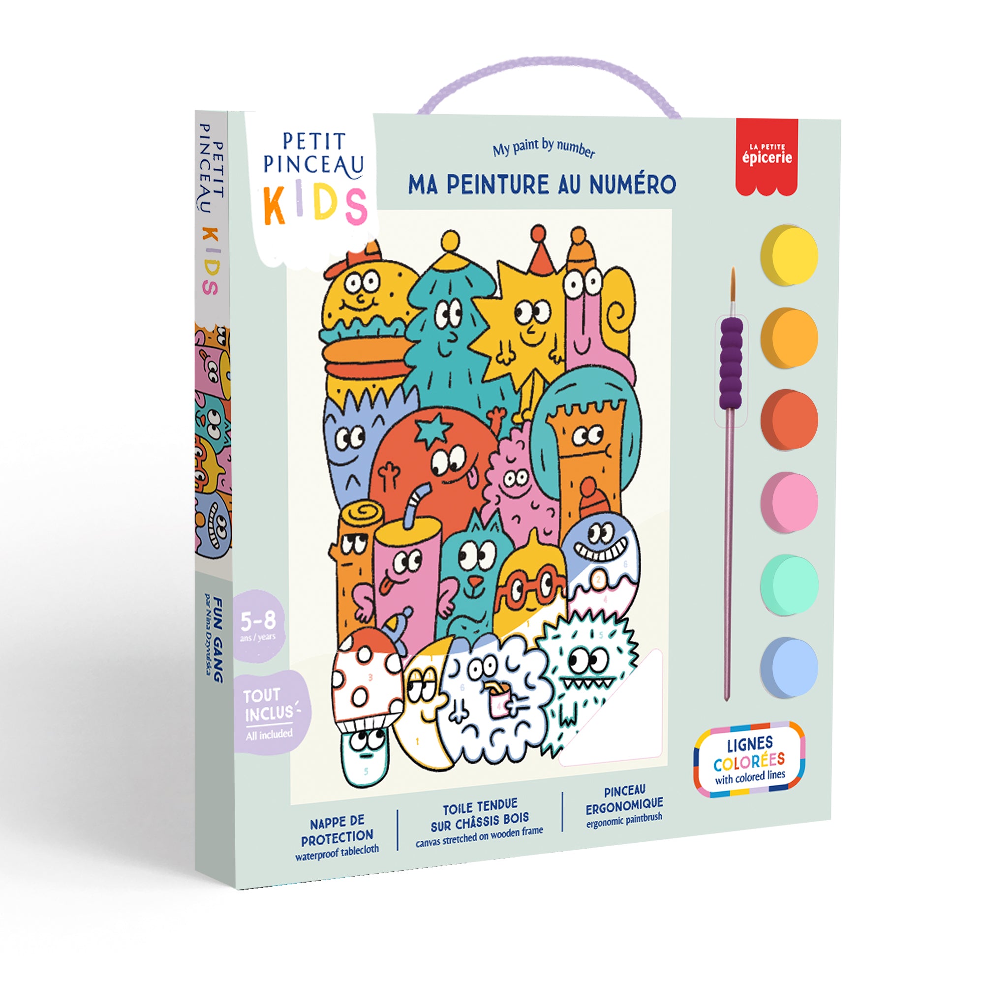 Paint by Number Kit for Kids - Unicorn and Piou