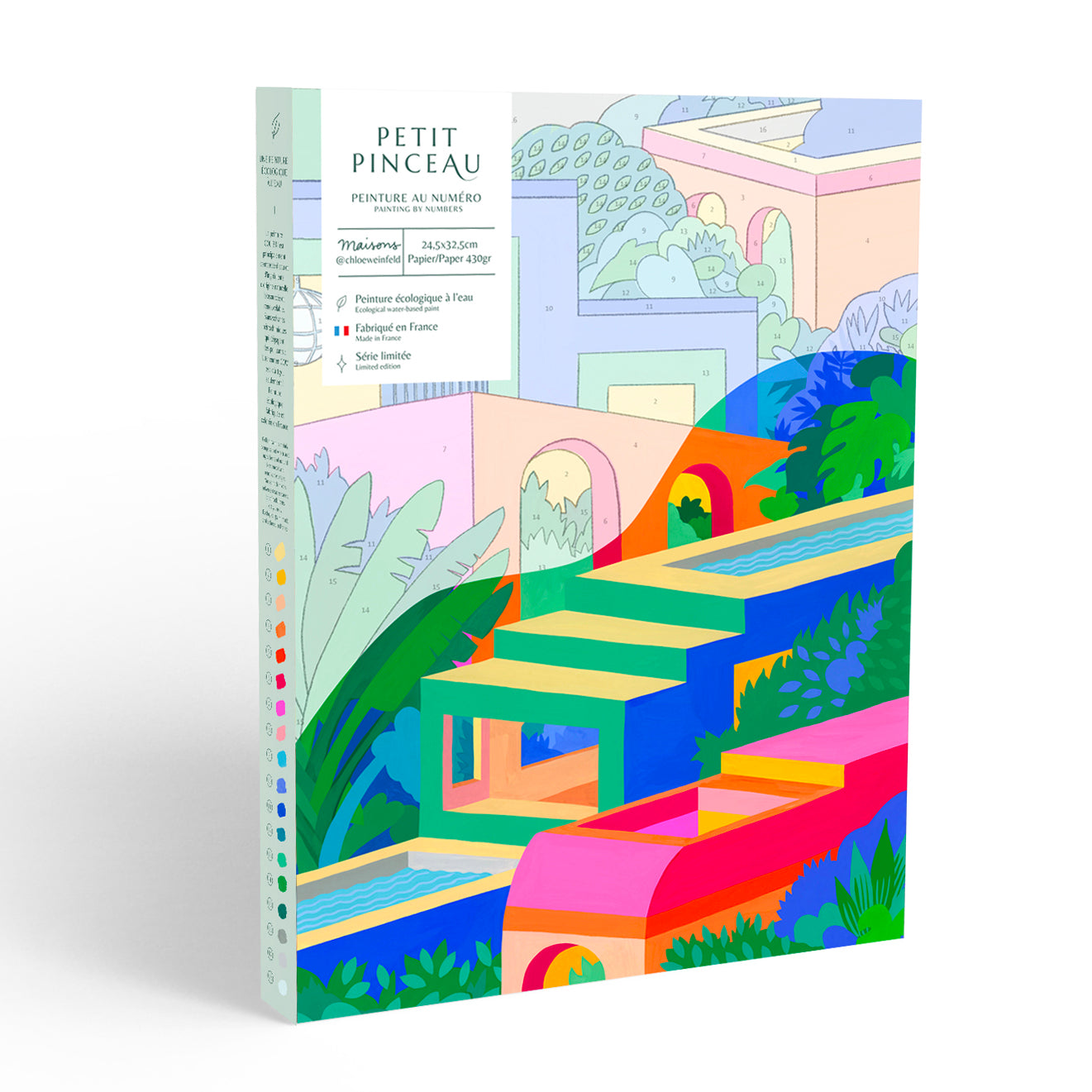 Kit peinture au numéro - Maisons colorées