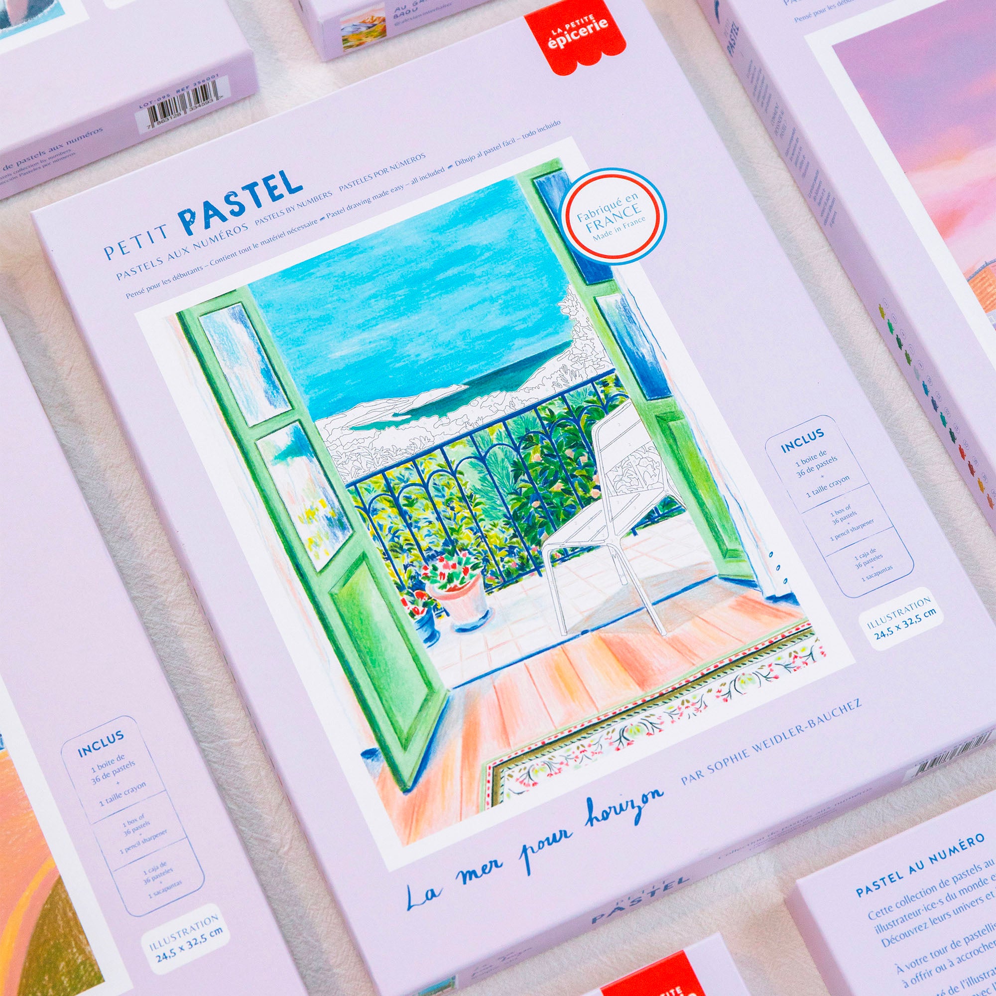 Kit de Pastels aux numéros - La mer pour horizon