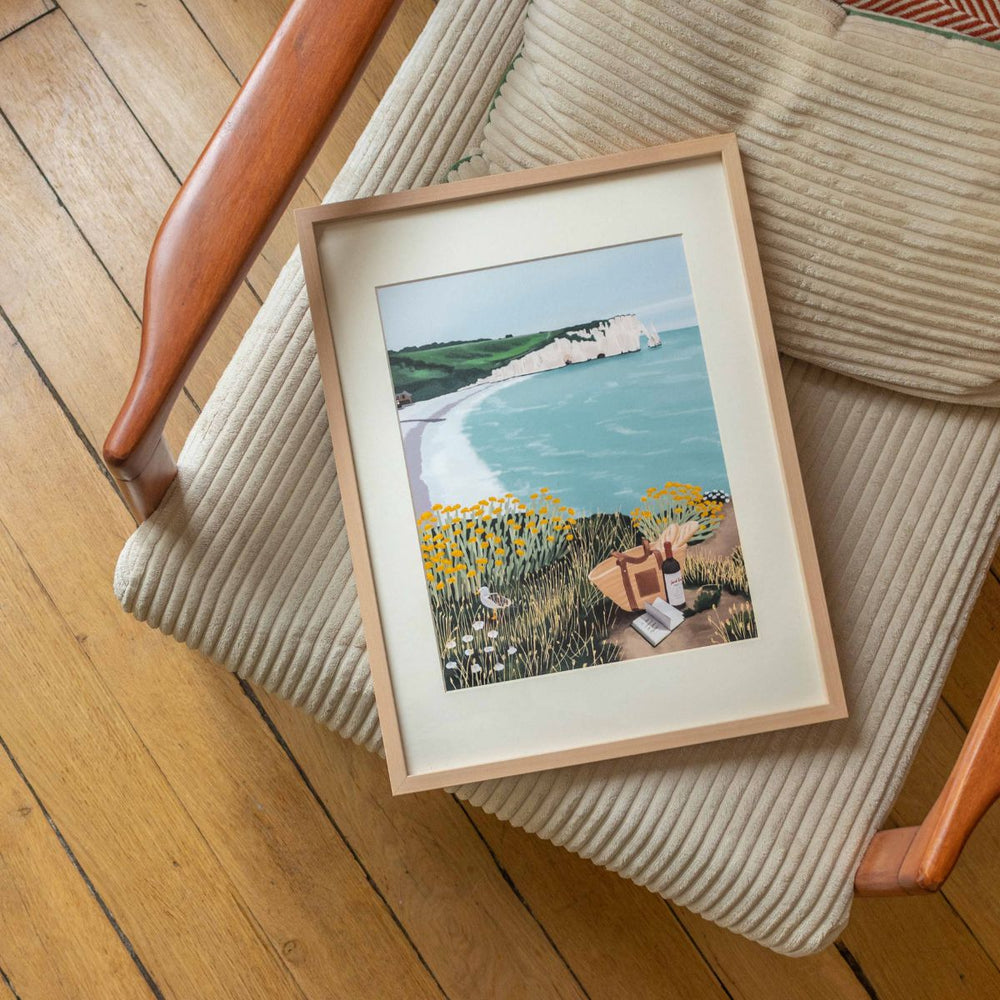 Kit peinture au numéro - Picnic à Étretat