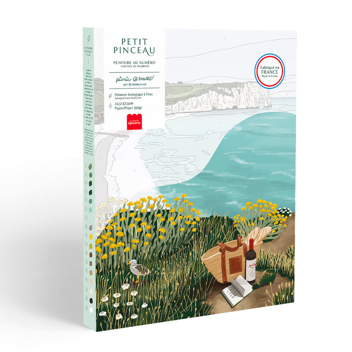 Kit peinture au numéro - Picnic à Étretat