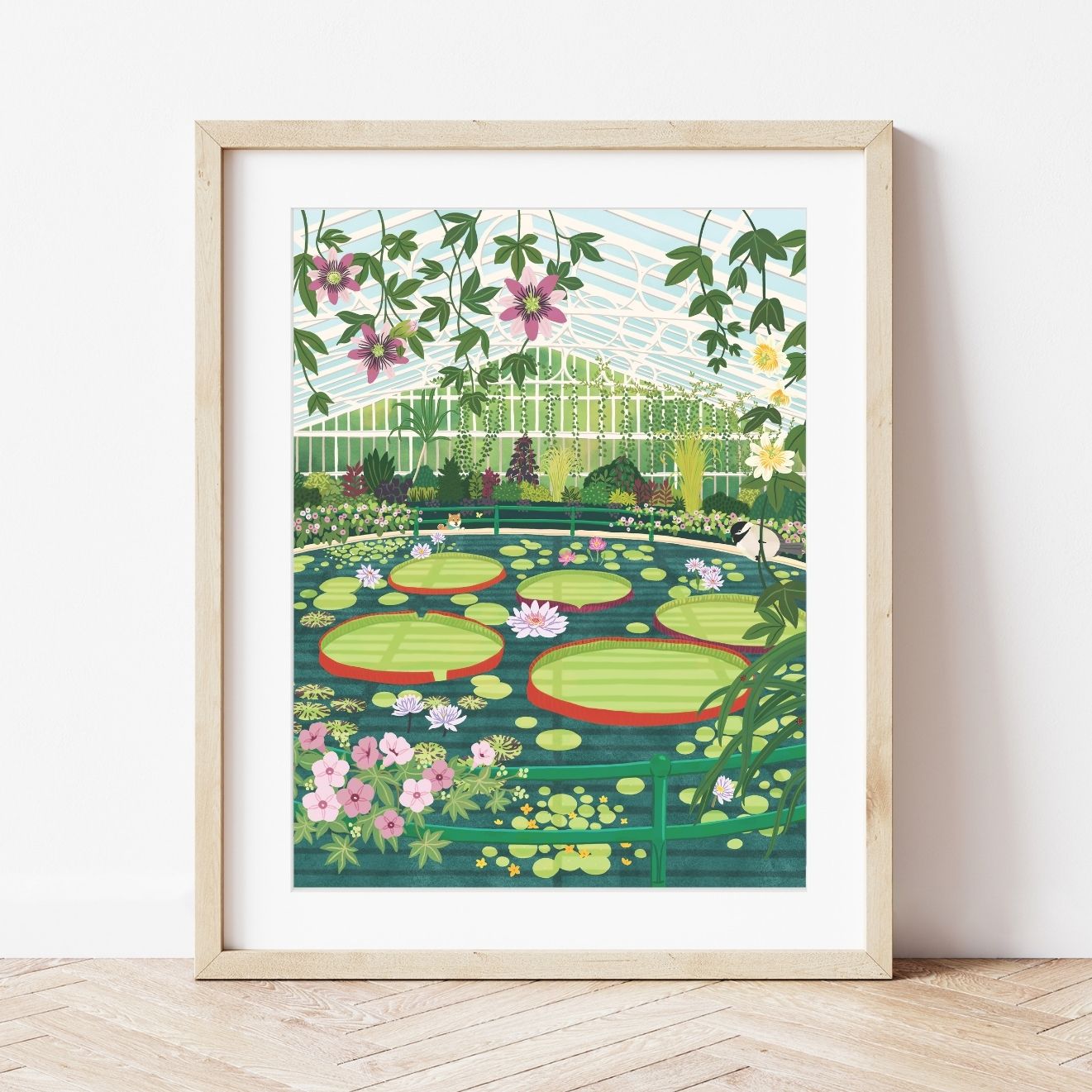 Kit de peinture au numéro - Waterlily Glasshouse