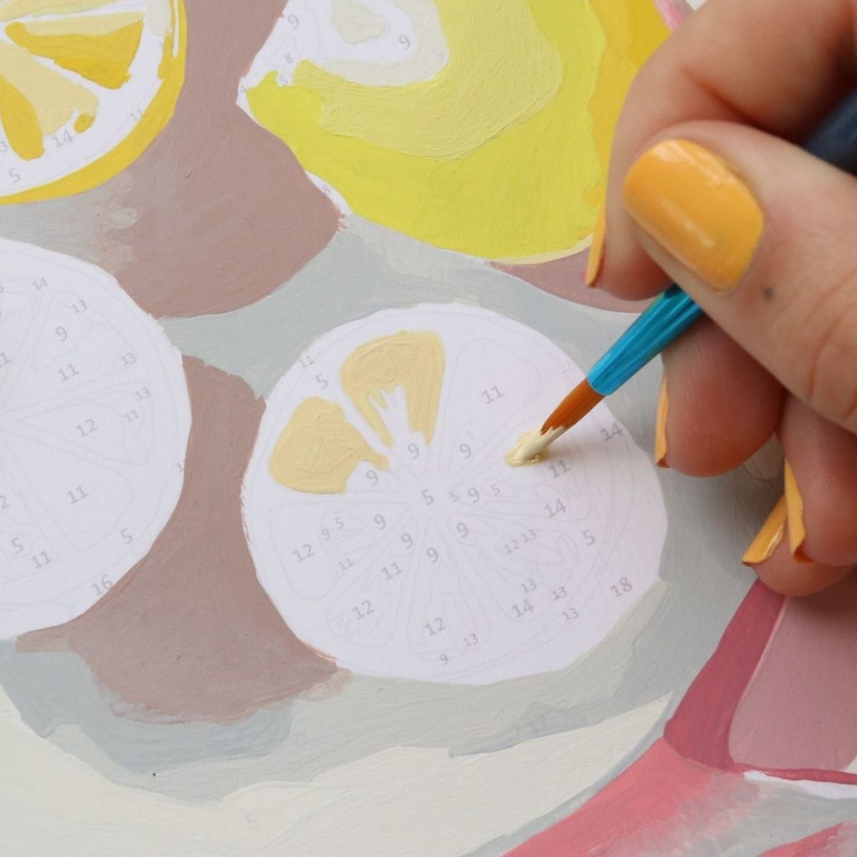 Paint by number kit - Menton lemons