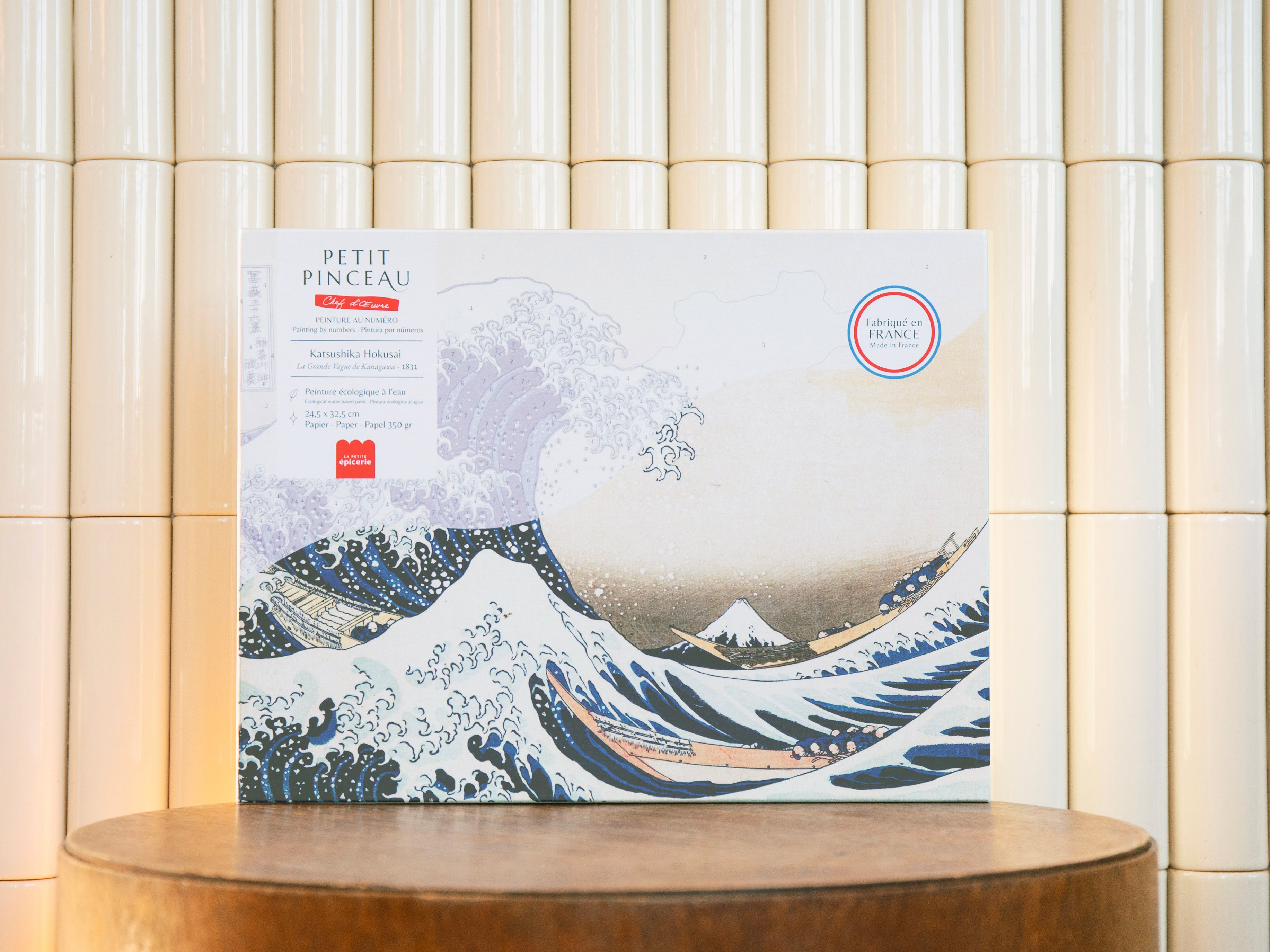 Kit de peinture au numéro - La Grande Vague de Kanagawa, Katsushika Hokusai