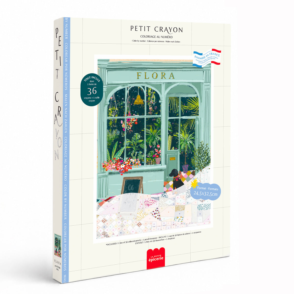 Kit de coloriage au numéro - Petit Crayon - Flora