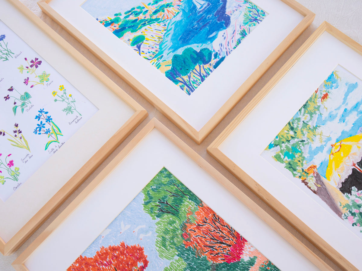 Kit de Pastels au numéro - Fleurs sauvages