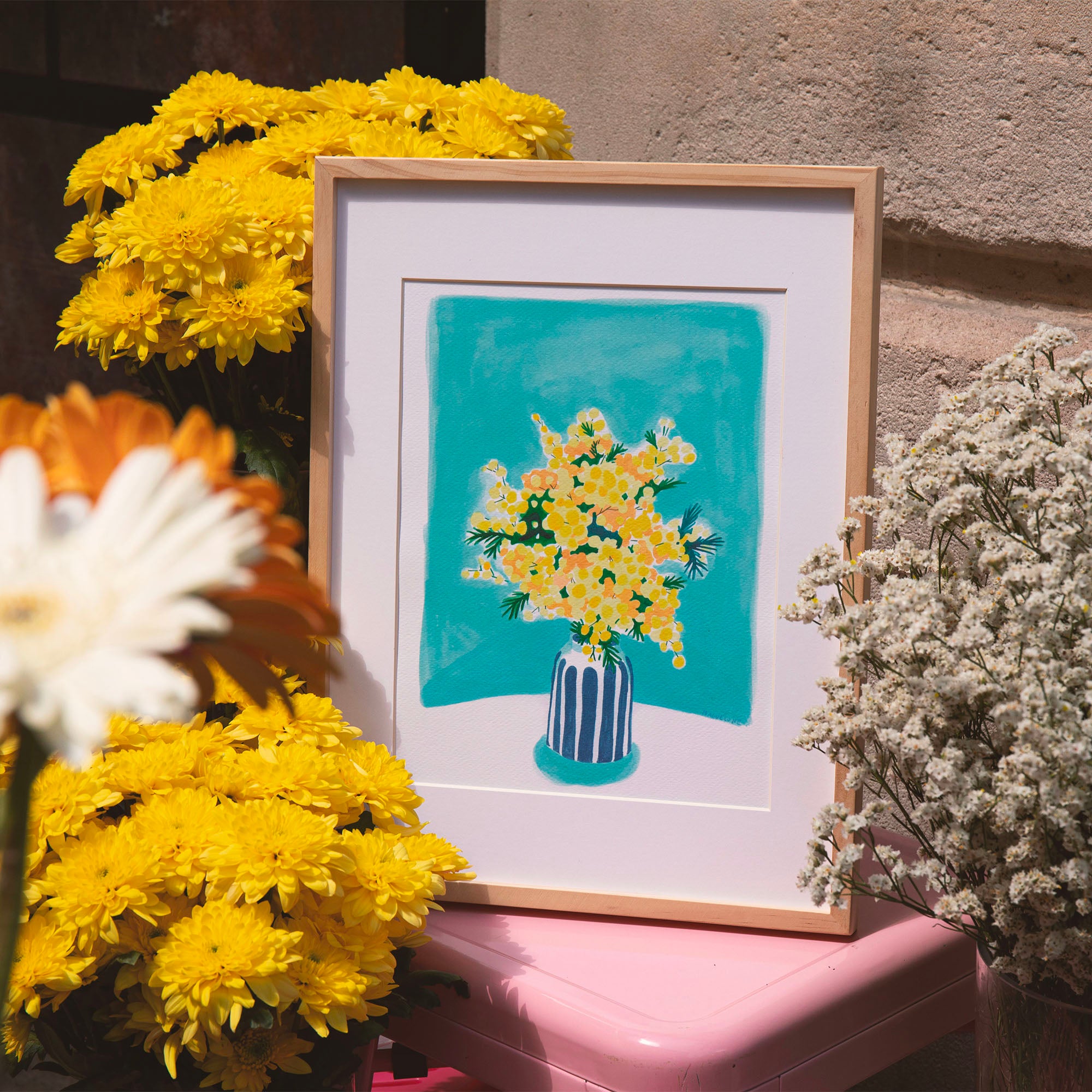Kit de peinture au numéro - Mimosa