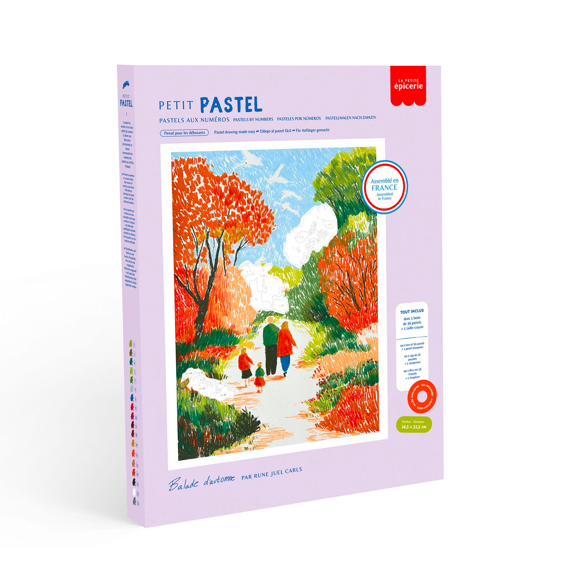 Kit de Pastels au numéro - Balade d'automne