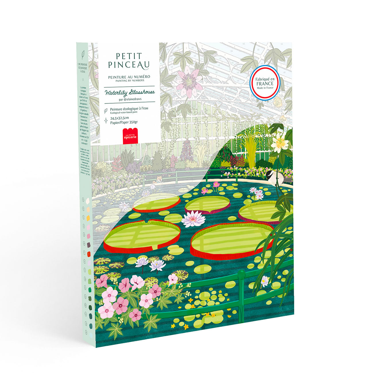 Kit de peinture au numéro - Waterlily Glasshouse