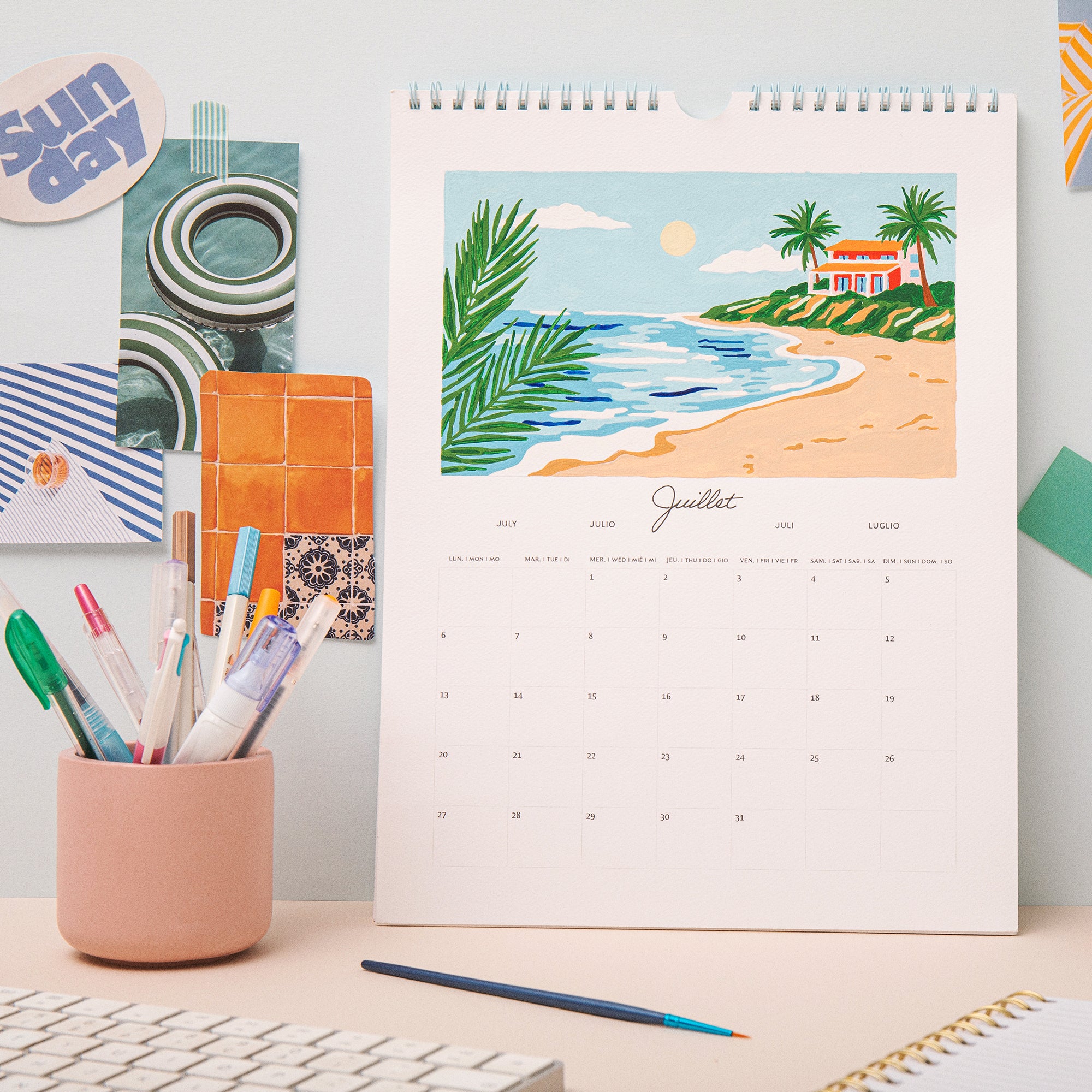 Kit de peinture au numéro - Calendrier 2026