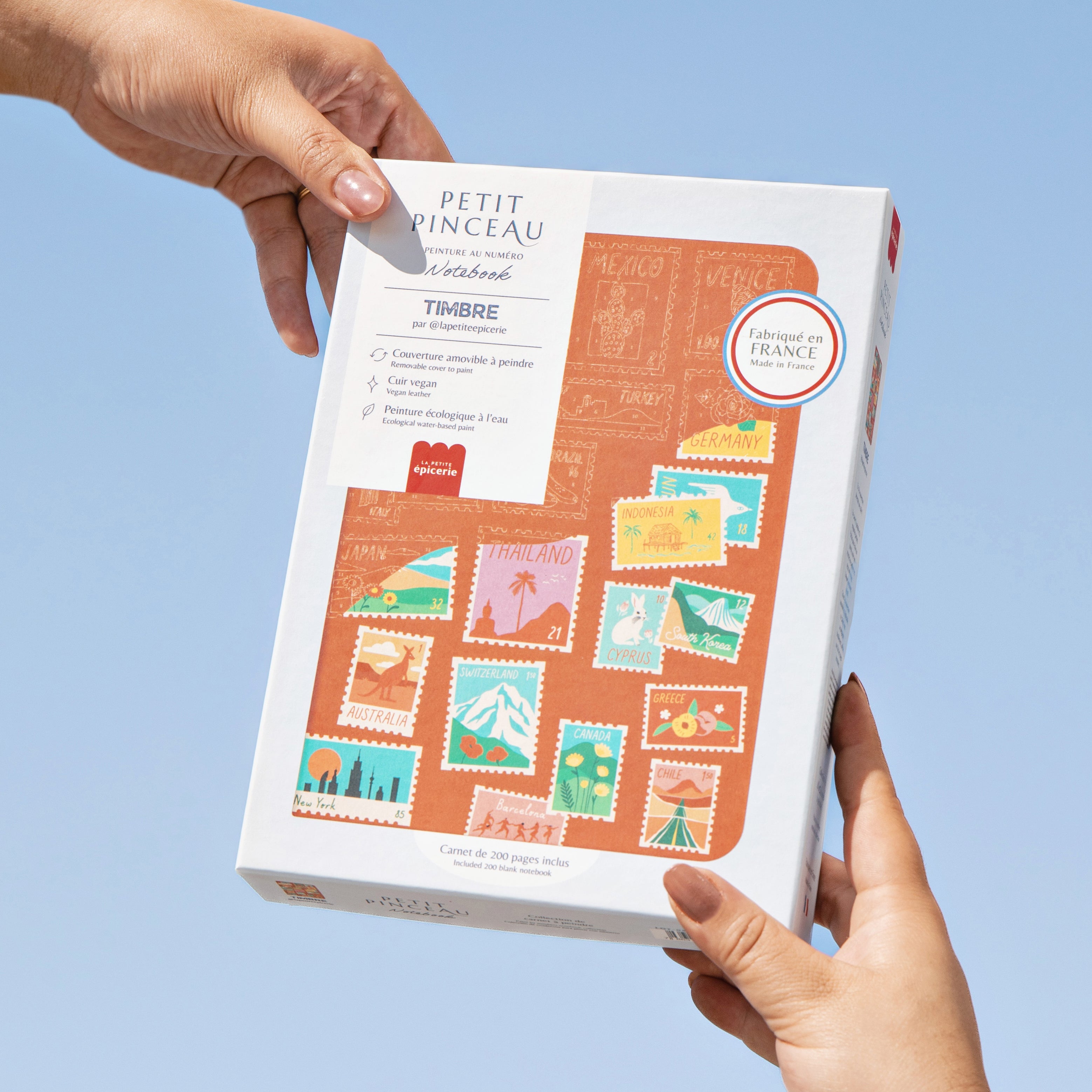 Carnet à peindre - Timbre