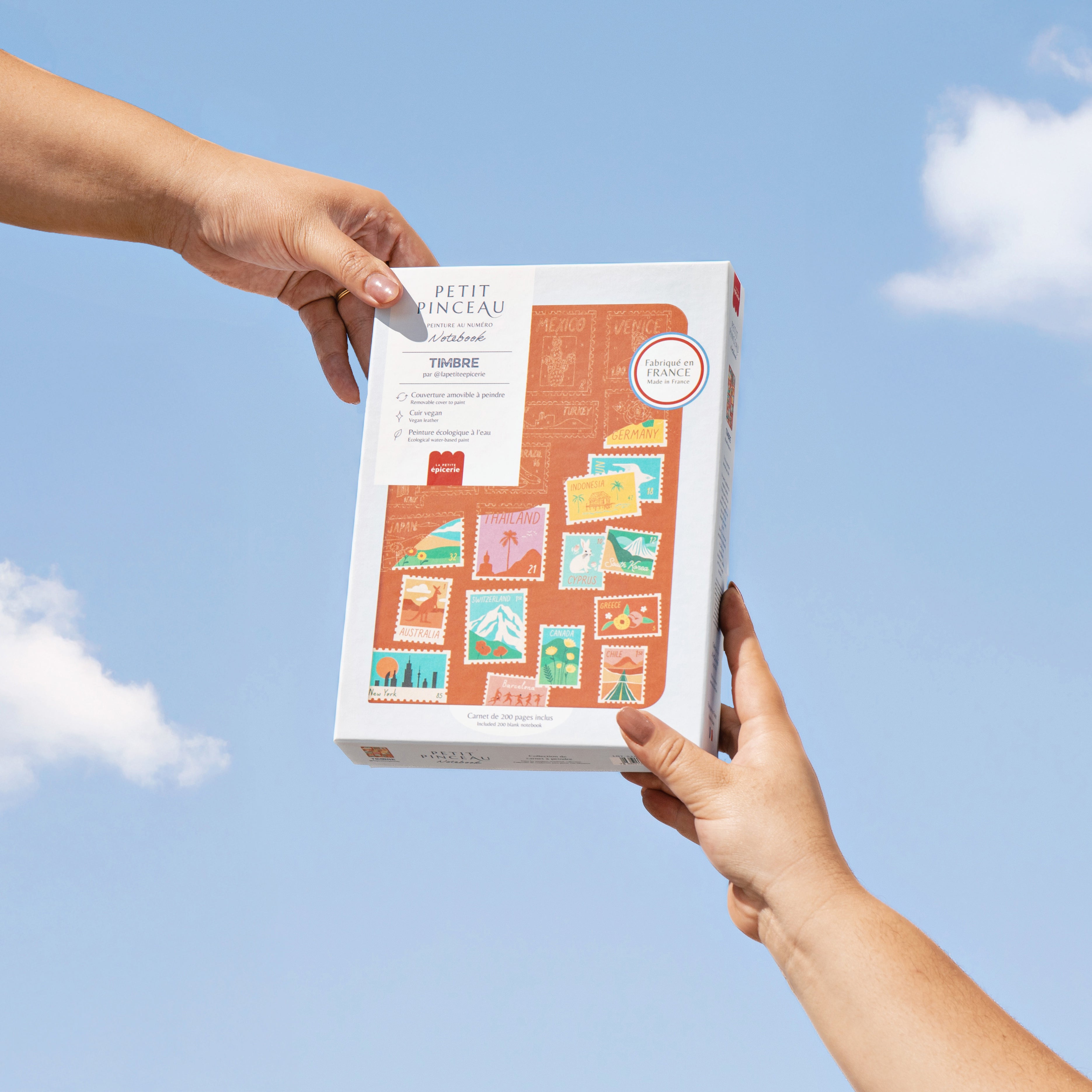 Carnet à peindre - Timbre