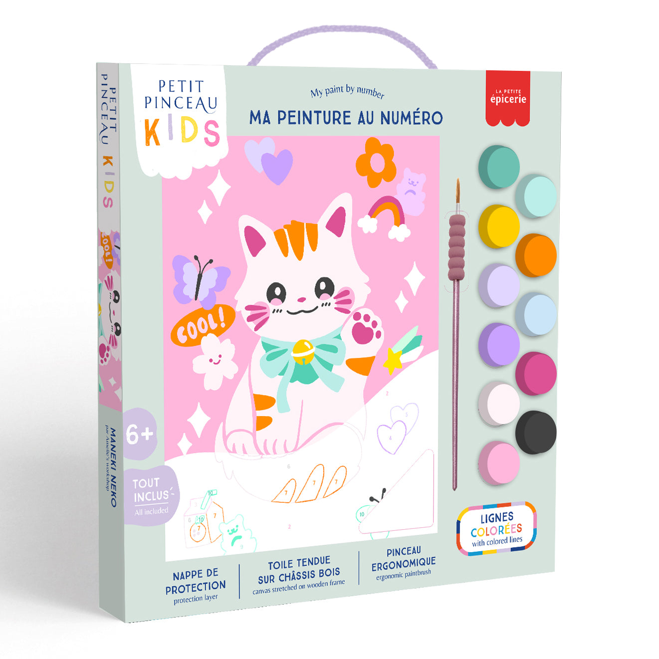 Paint by Number Kit for Kids - Maneki Neko