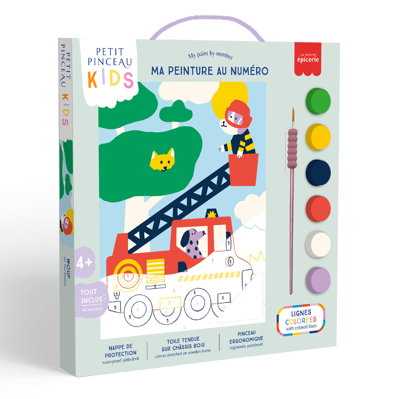 Kit de peinture au numéro pour les enfants -Wouf