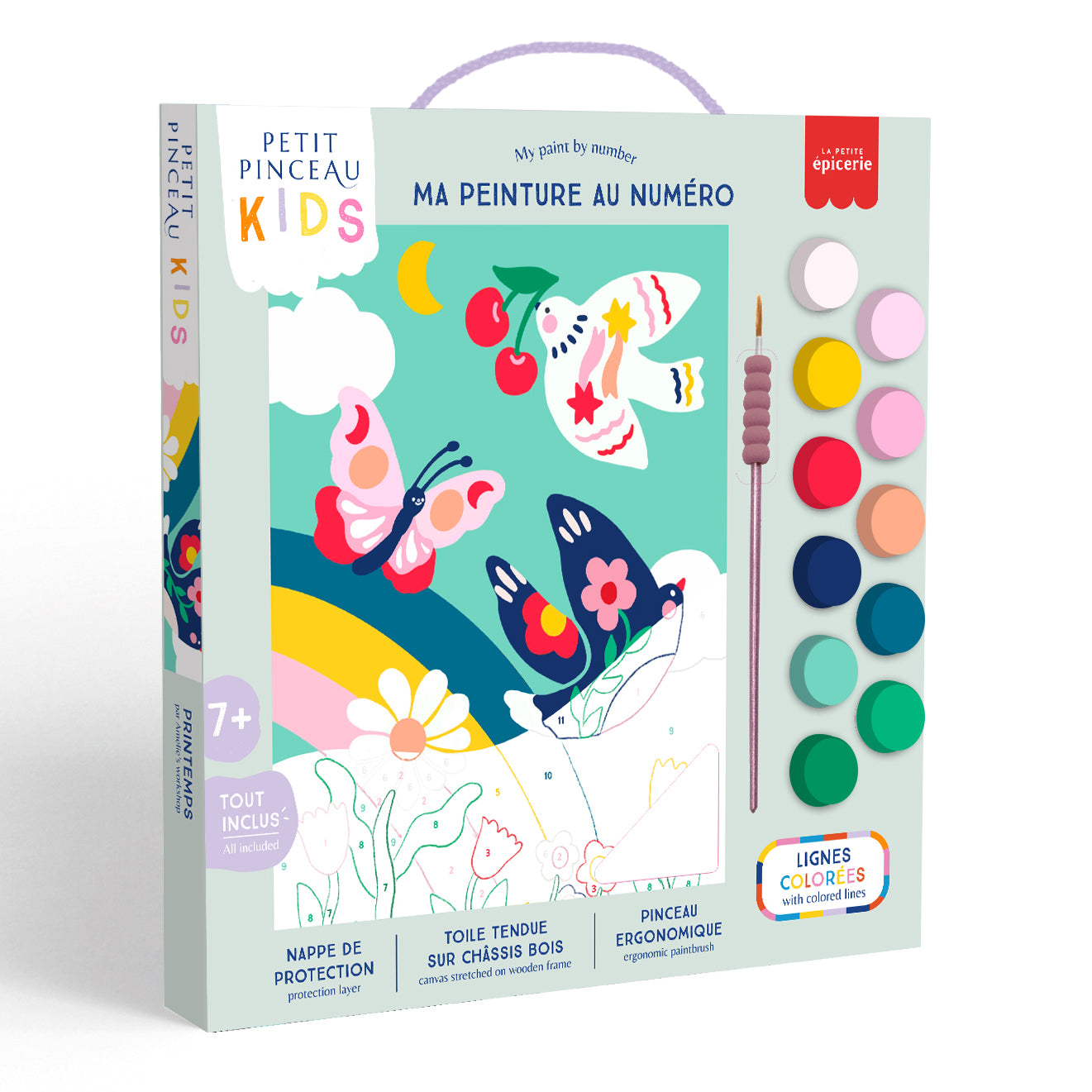 Kit de peinture au numéro pour les enfants - Printemps