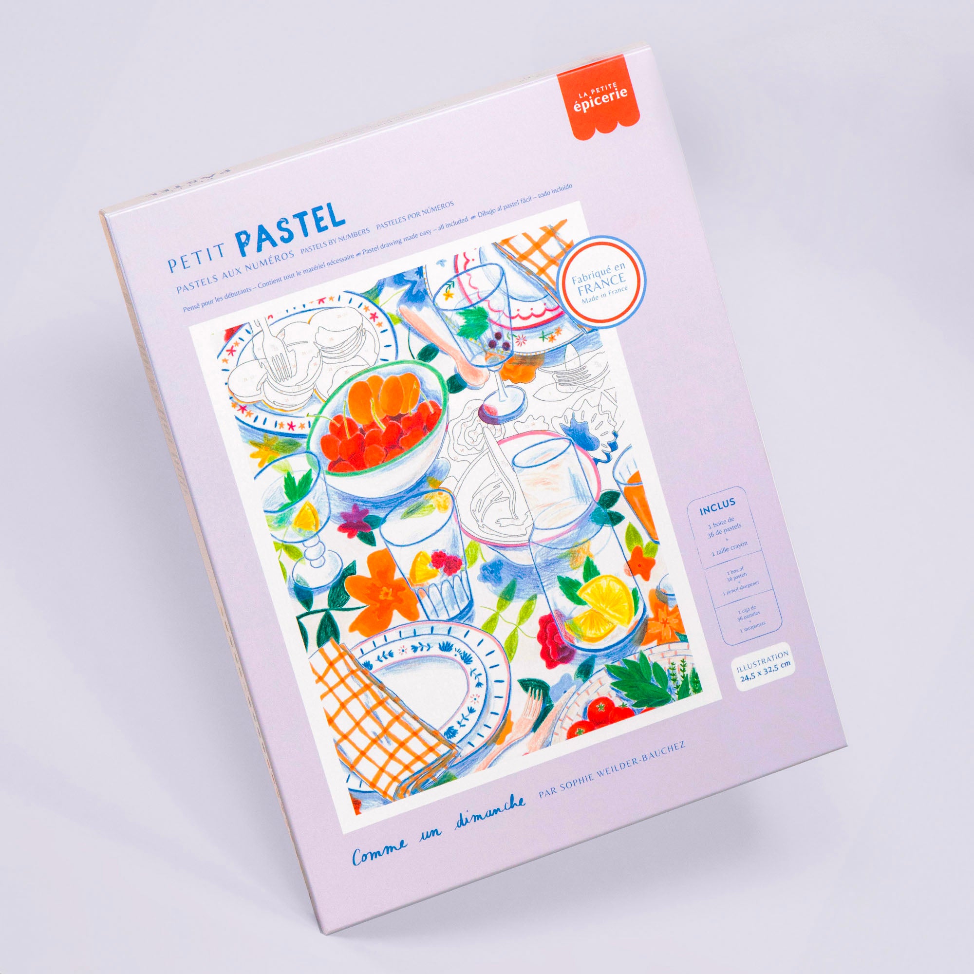 Kit de Pastels aux numéros - Comme un dimanche