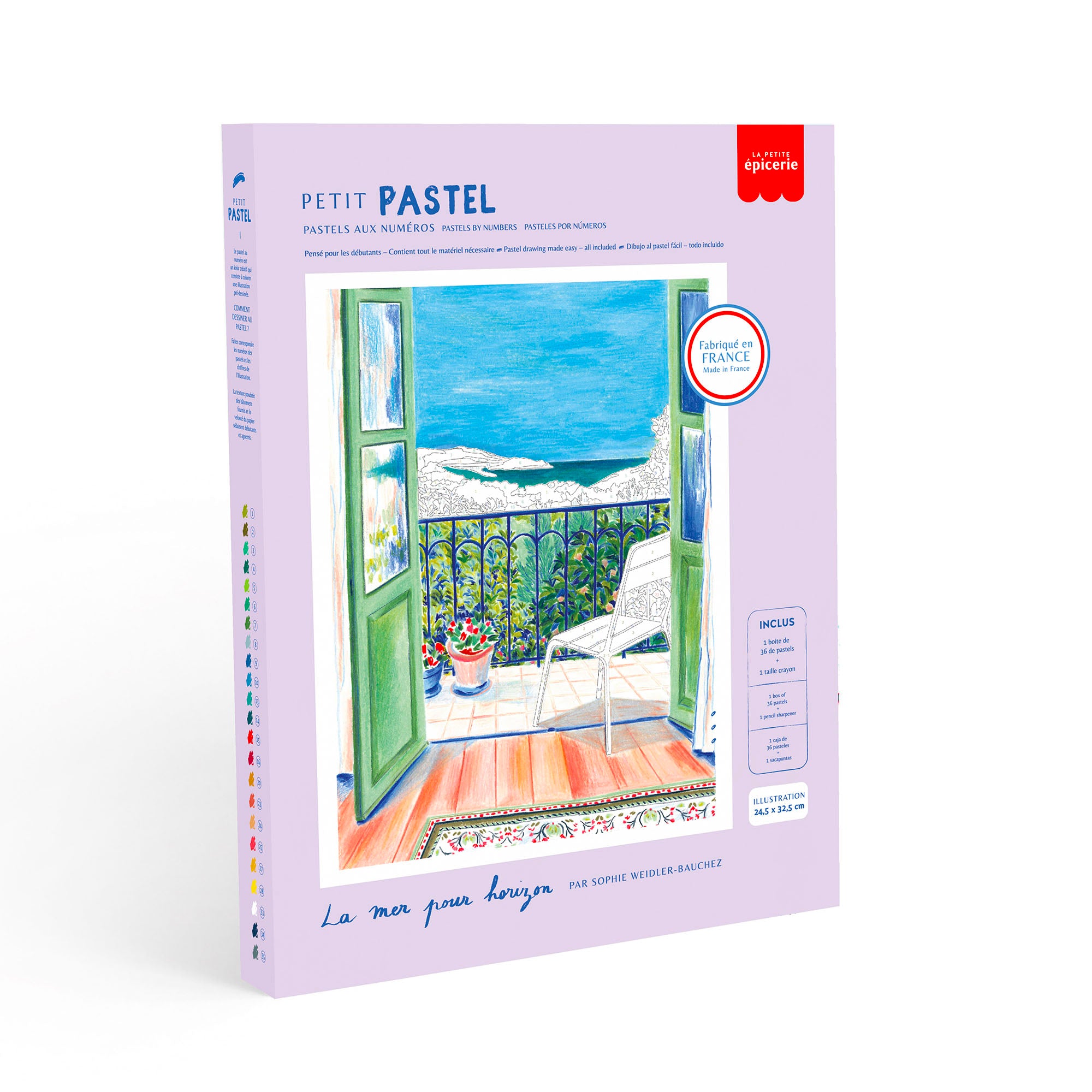 Kit de Pastels aux numéros - La mer pour horizon